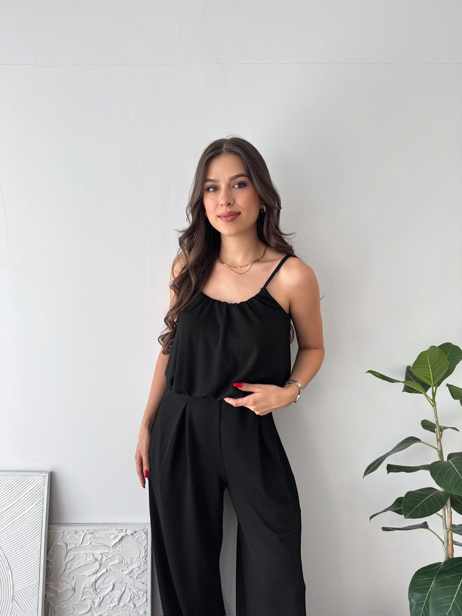 ASKILI SİYAH PİKE TAKIM