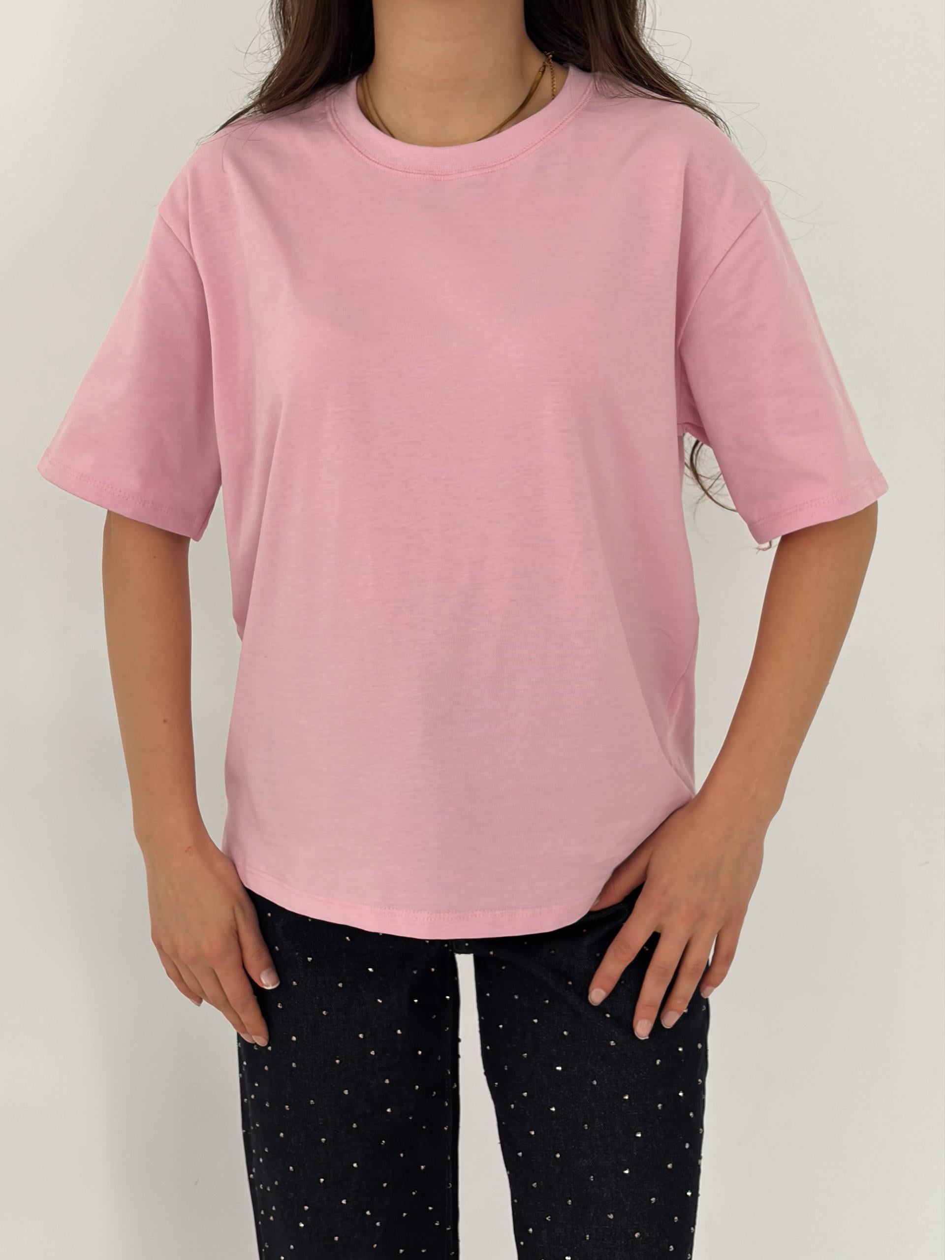 BASIC OVERSİZE PEMBE TSHİRT