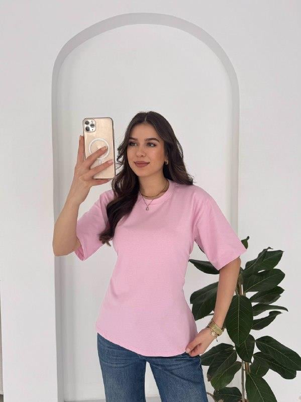 PEMBE BASIC ARKASI BAĞCIKLI TŞİRT