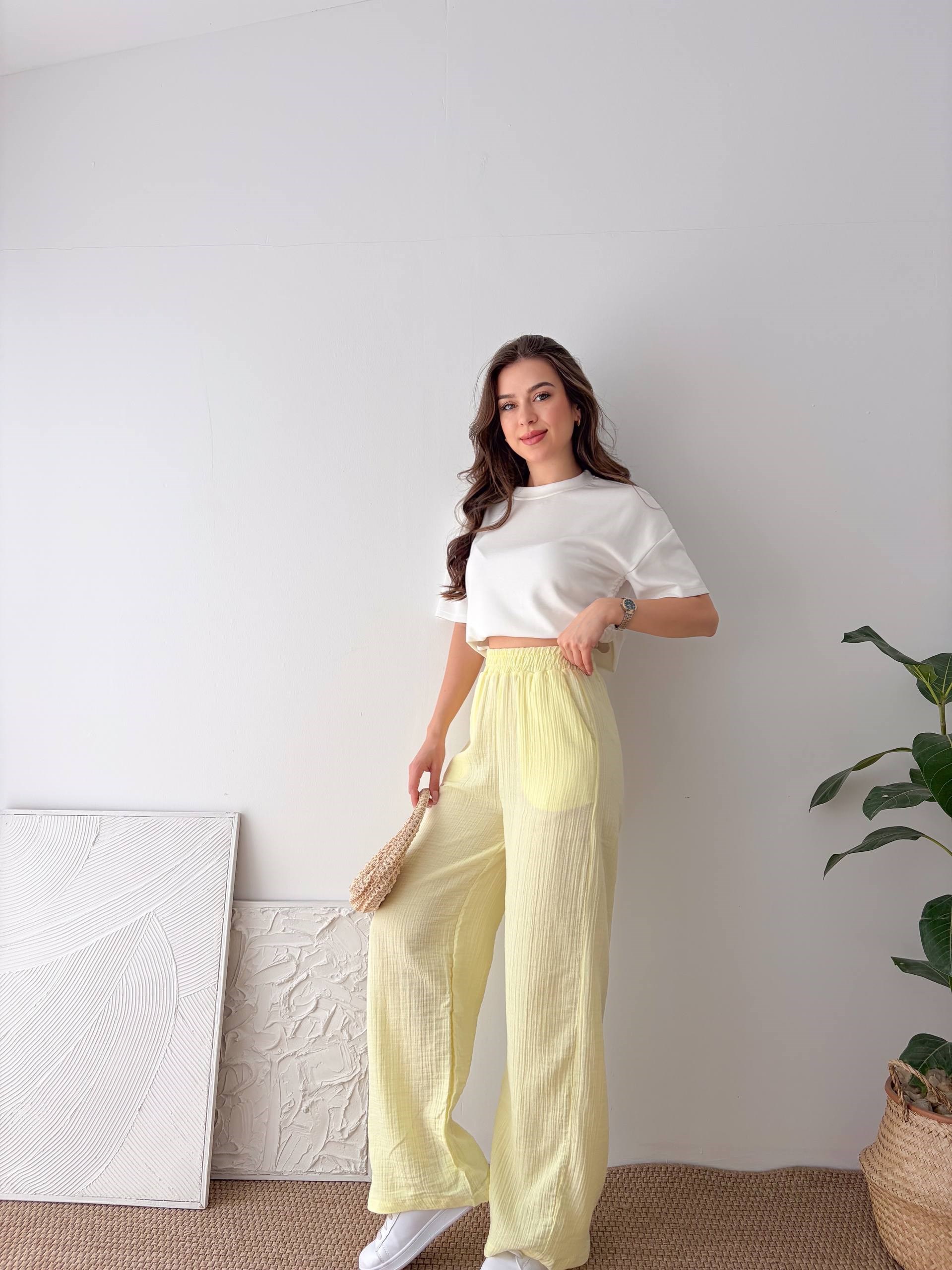 SARI MÜSLİM PANTALON