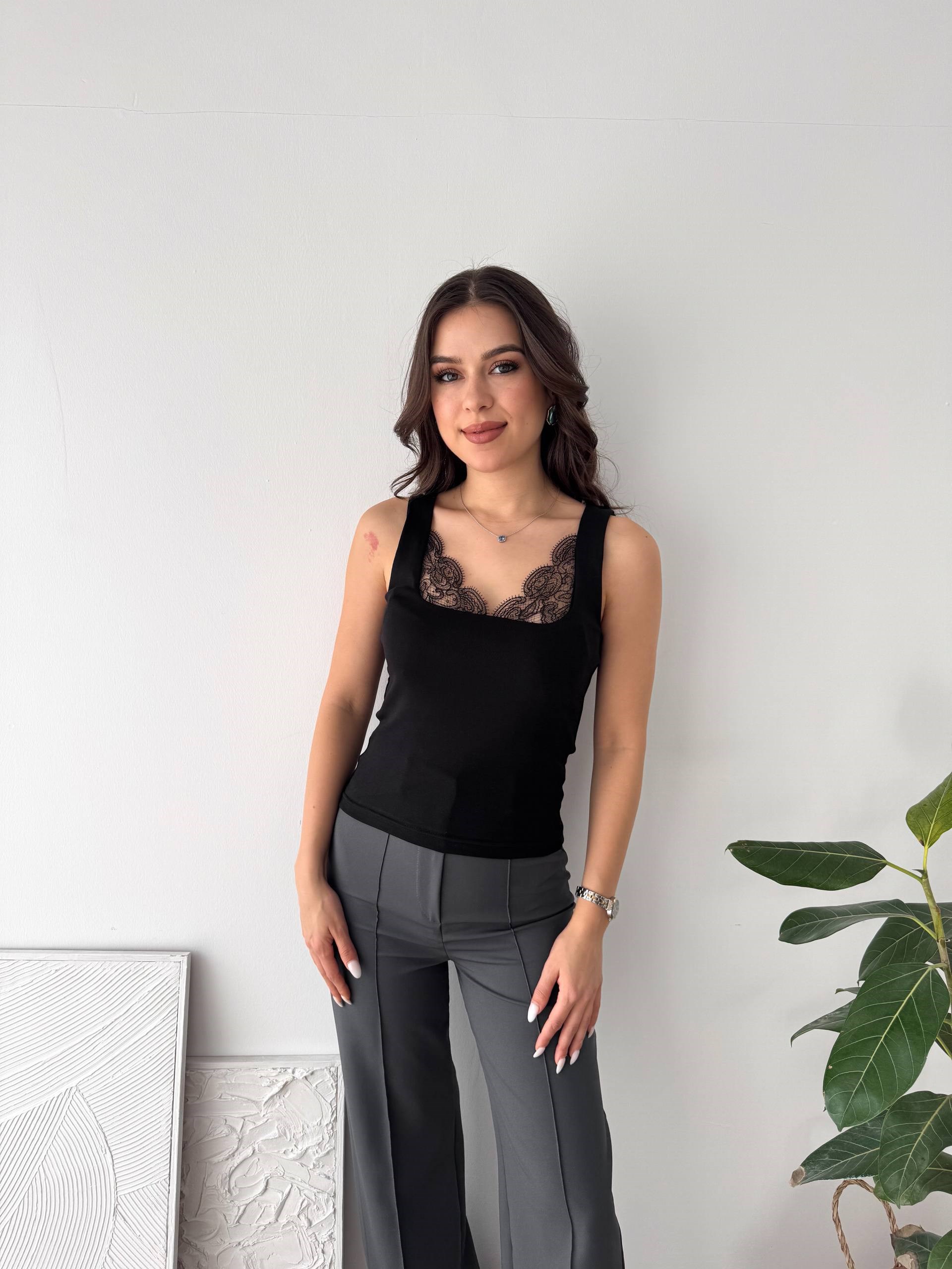 SİYAH DANTELLİ ATLET