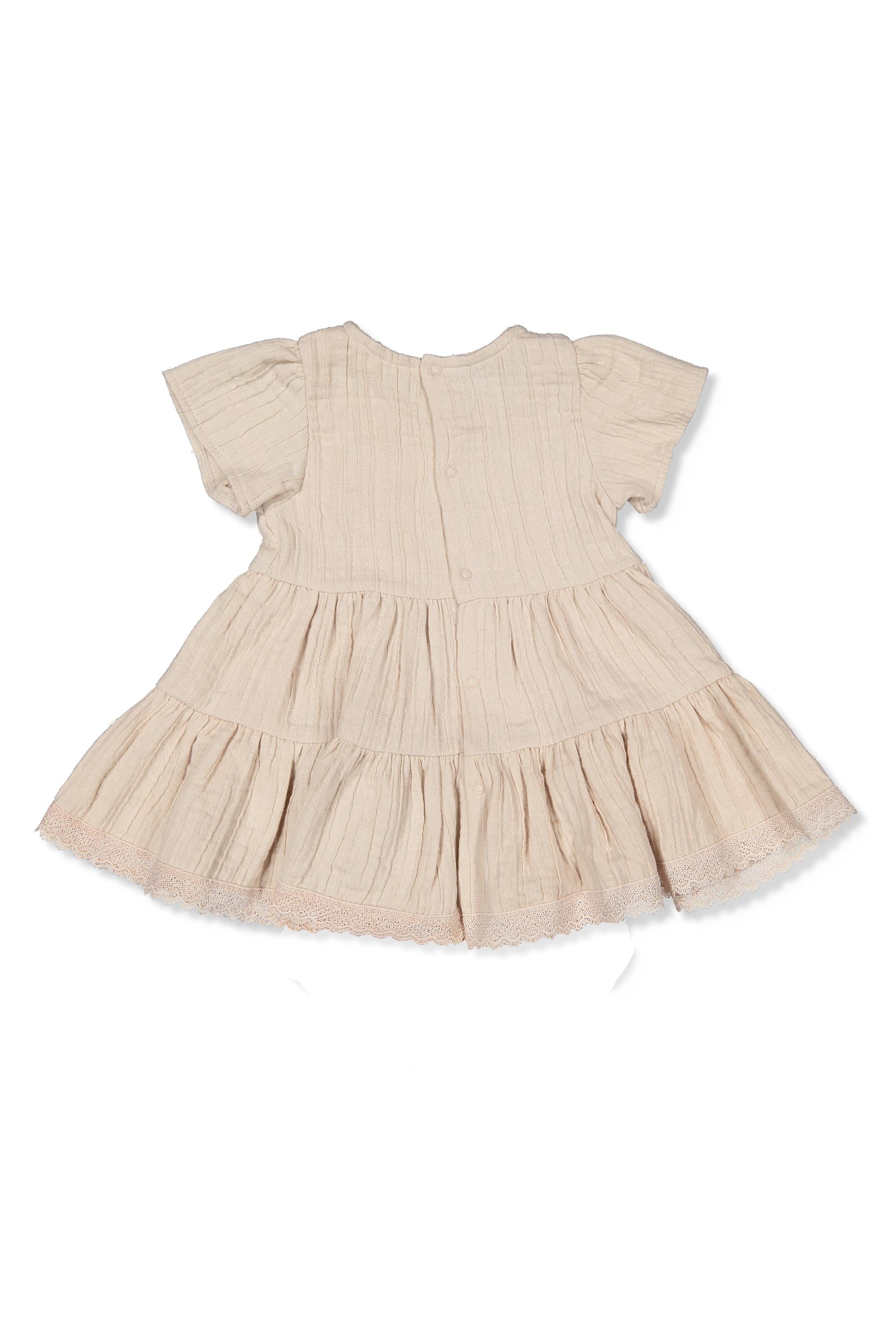 DOKUMA ELBİSE (CLASSY GIRL) BEJ