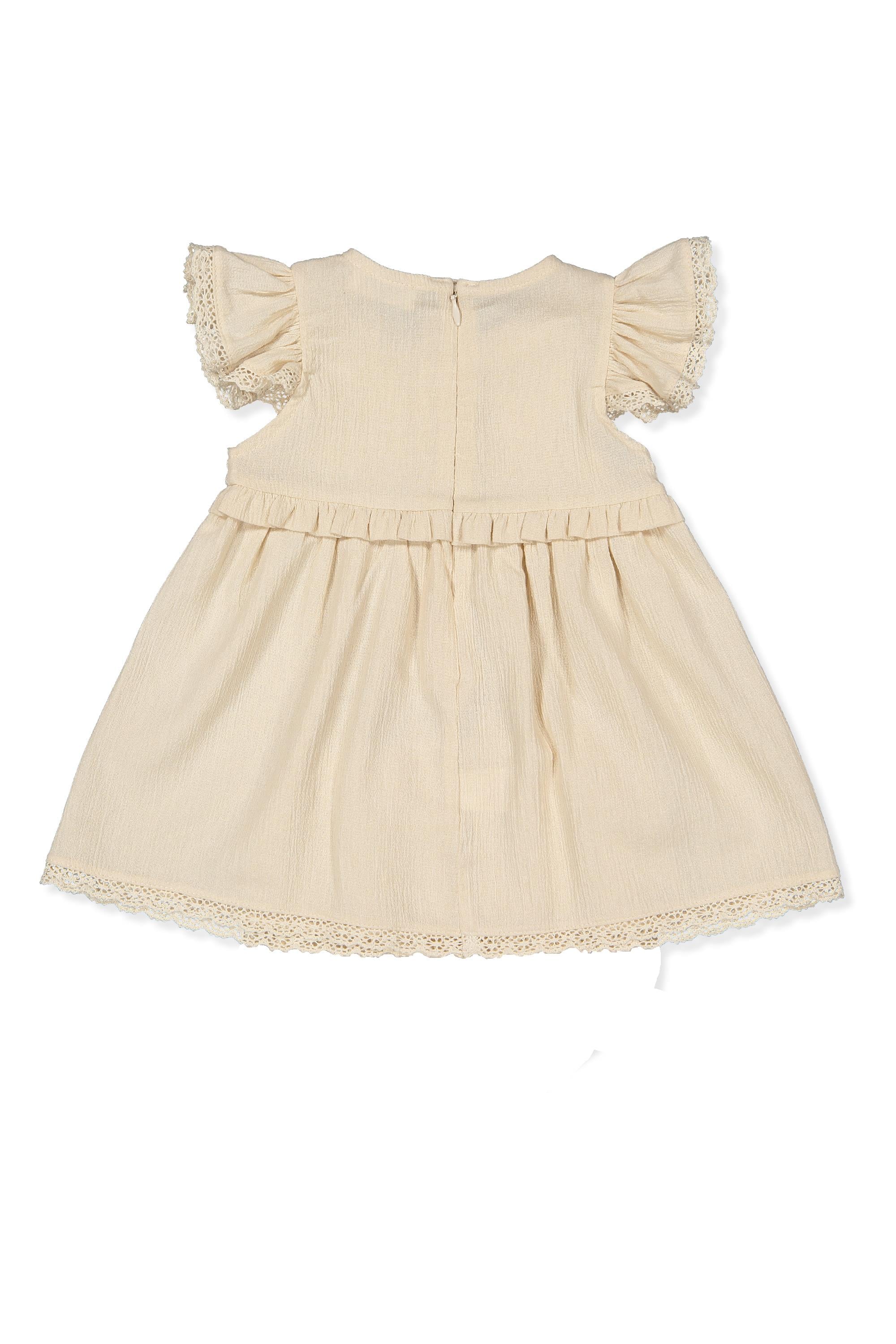 DOKUMA ELBİSE (CRINKLE) BEJ