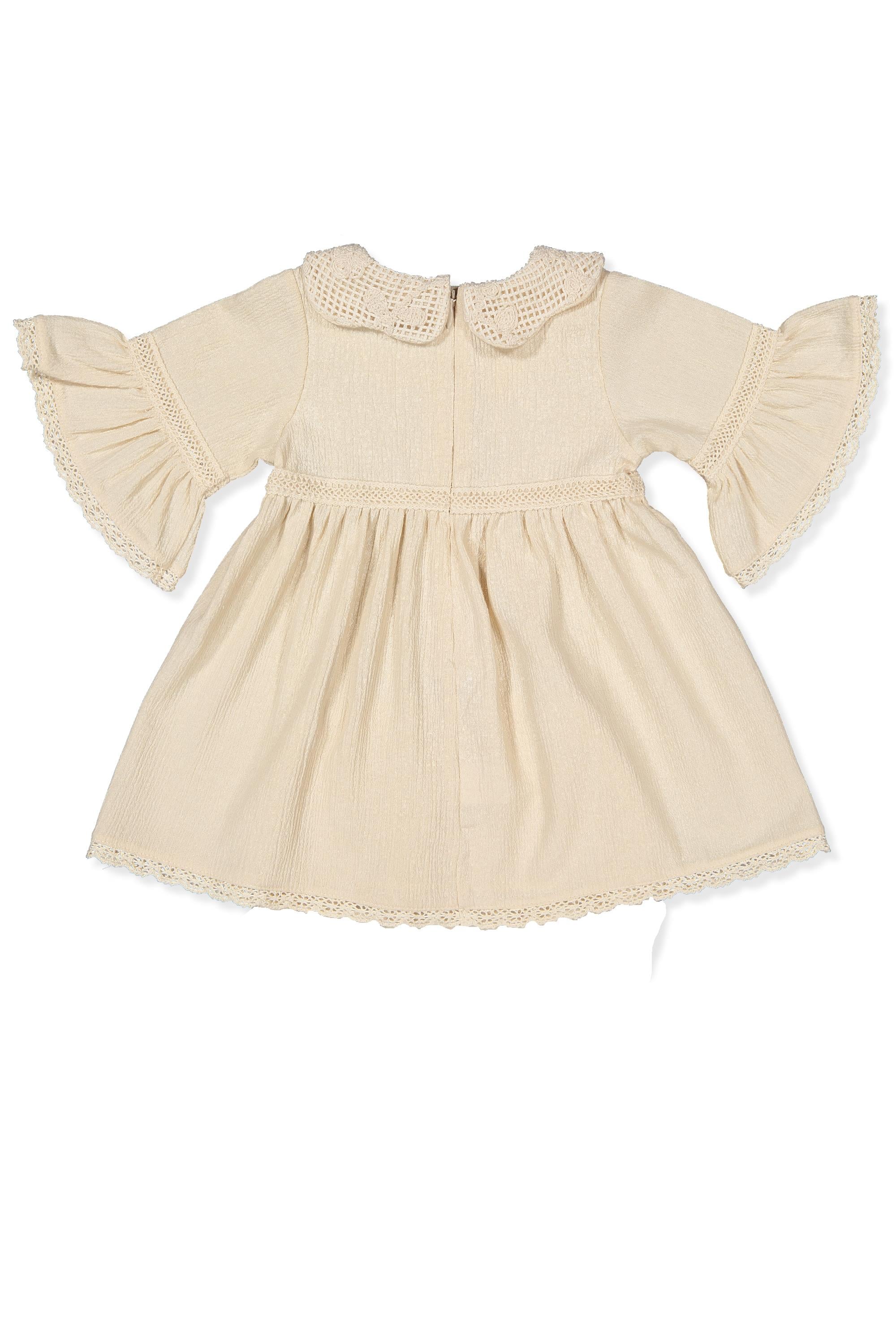DOKUMA ELBİSE (CRINKLE) BEJ