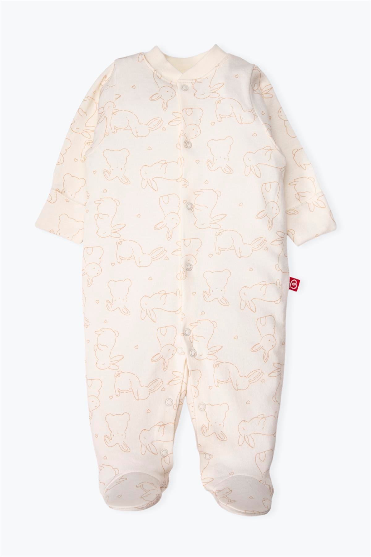ELDİVENLİ PATİKLİ TULUM 2Lİ (CUTE BUNNY) BEJ
