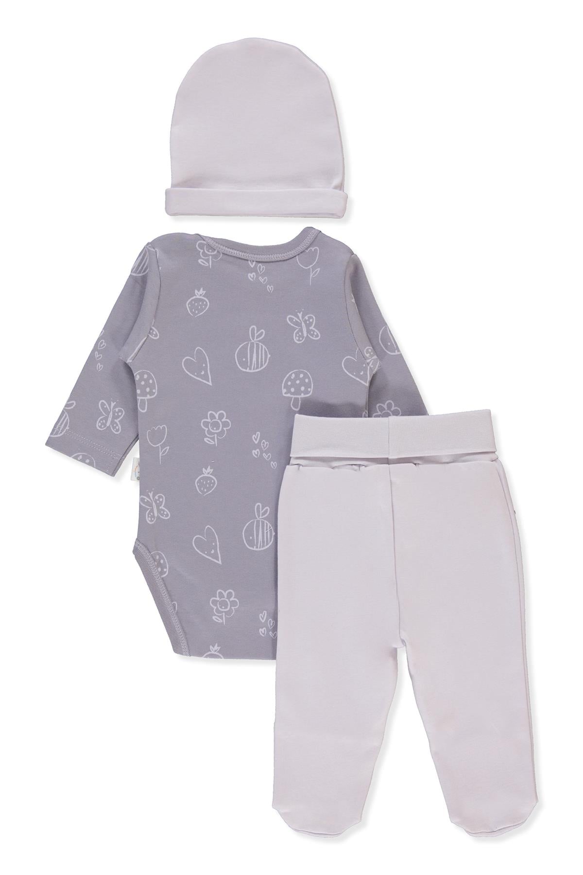 İNTERLOK BODY SET 3LÜ (MINI BEE) LİLA