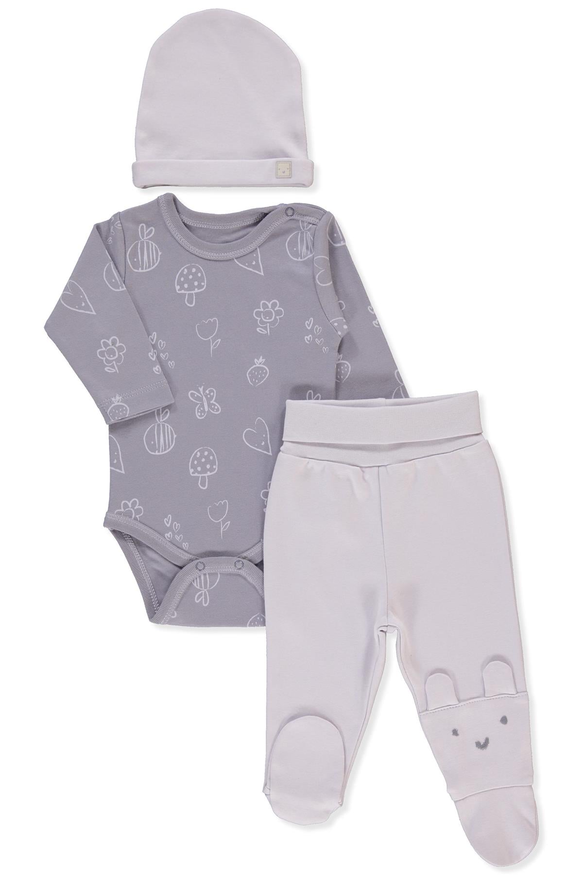 İNTERLOK BODY SET 3LÜ (MINI BEE) LİLA