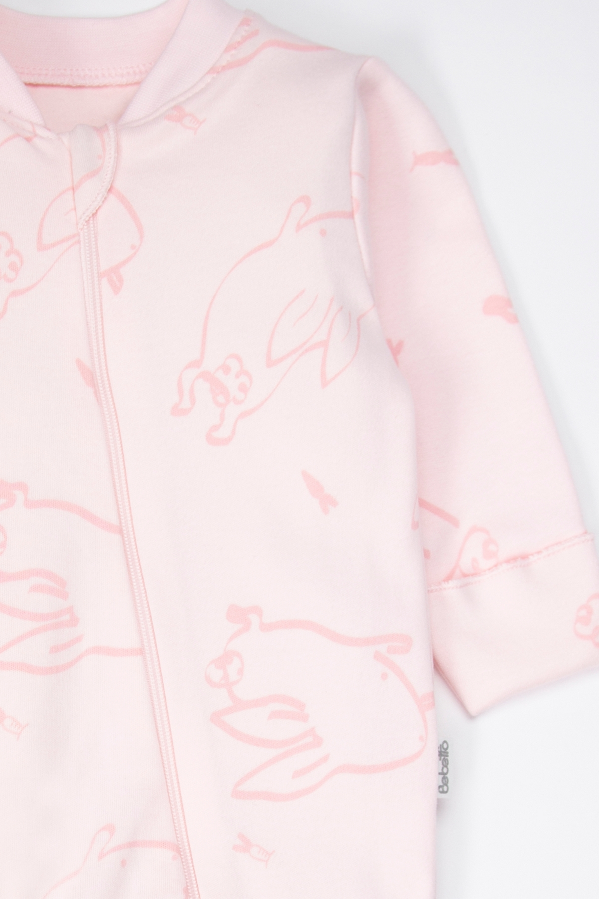 İNTERLOK PATİKLİ TULUM (RABBIT AND CARROTS) PEMBE