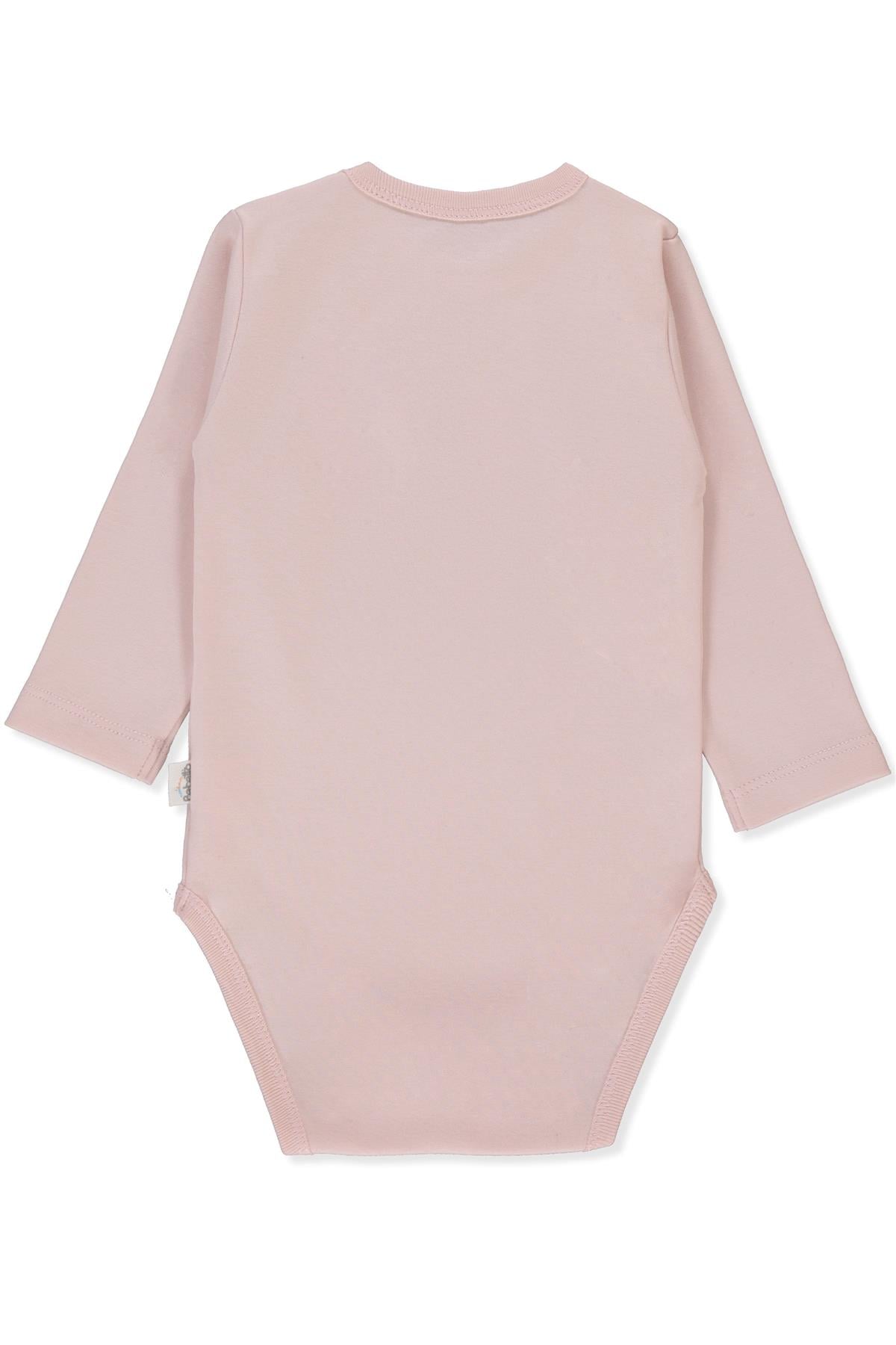 İNTERLOK UZUN KOLLU BODY YAŞ (TINY FLORIST) PEMBE