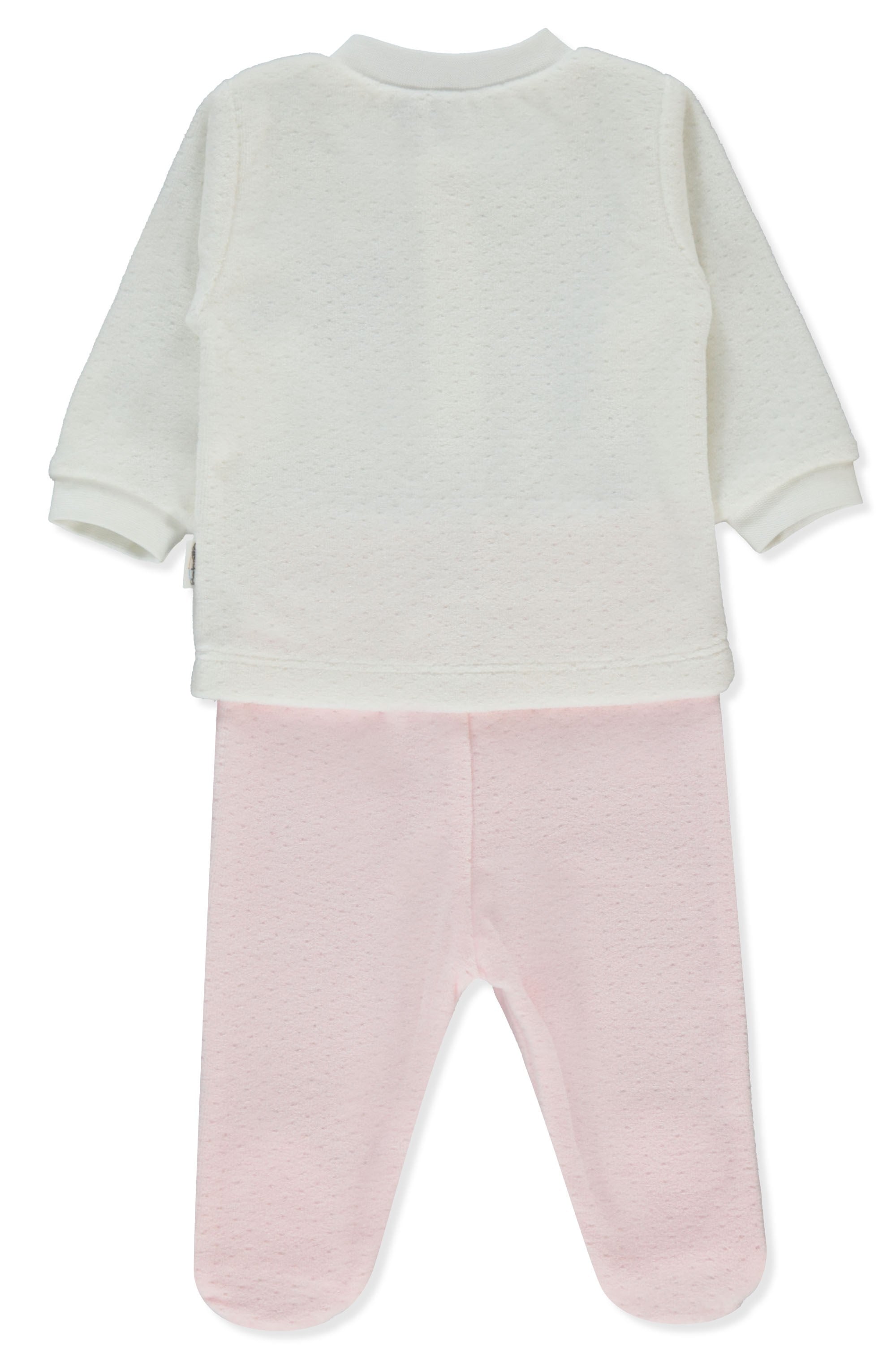KADİFE PATİKLİ PİJAMA TAKIMI 2Lİ (MY LITTLE ONE) PEMBE