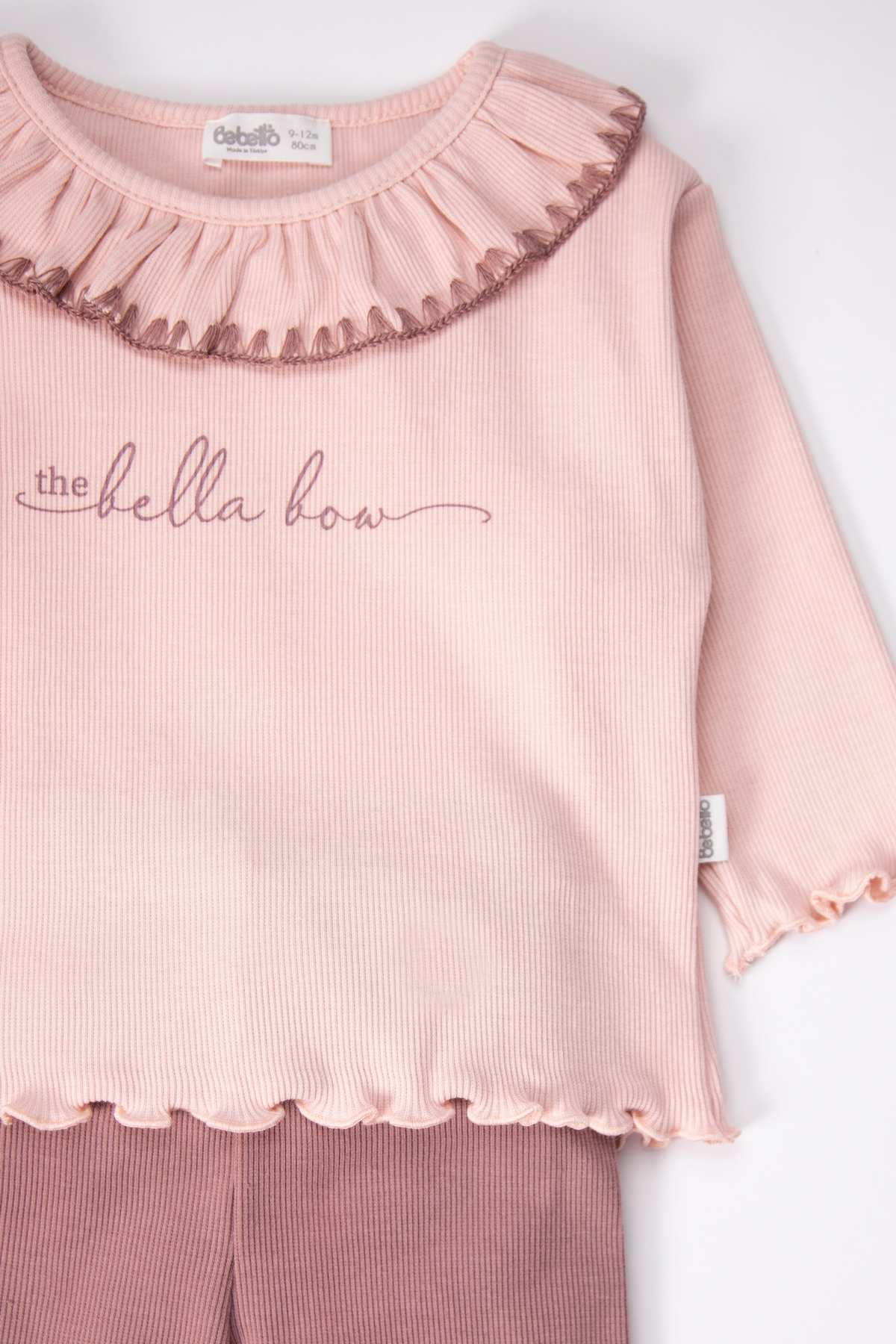 KAŞKORSE SWEAT 2Lİ TAKIM (BELLA BOW) GÜL KURUSU