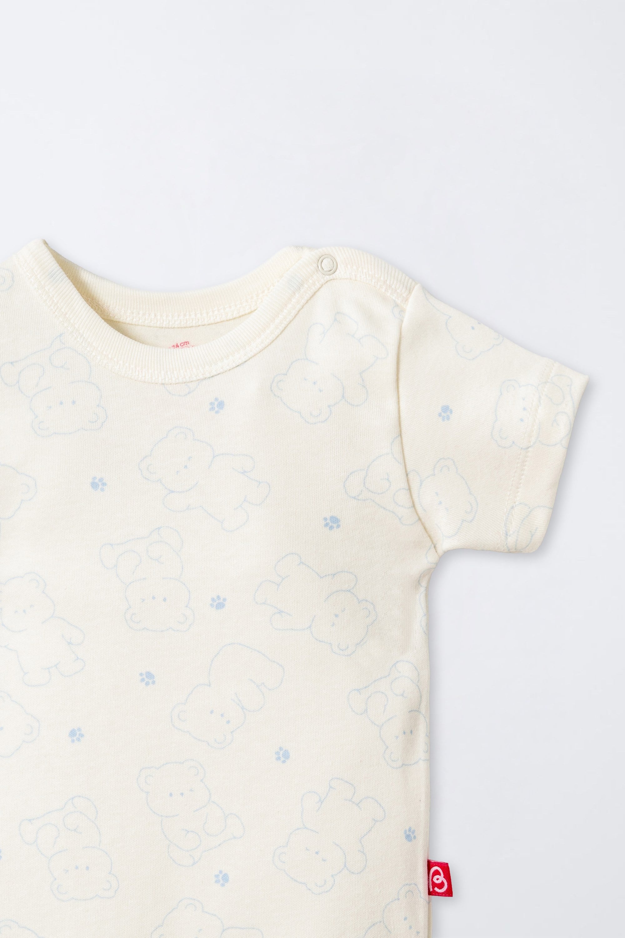 KISA KOLLU BODY 3LÜ (CUTE BEAR) MAVİ