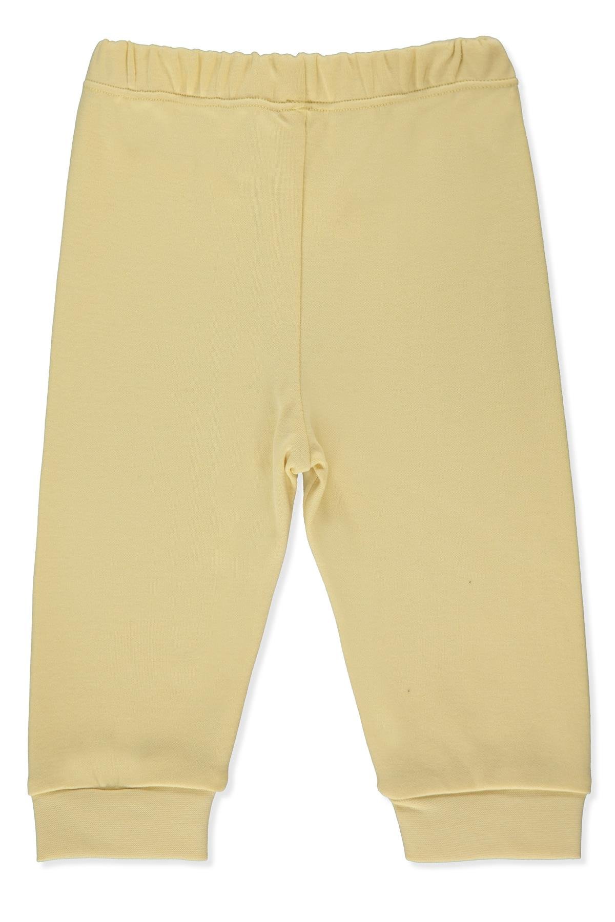 ORGANİK İNTERLOK PATİKSİZ PANTOLON (ORGANIC FUN MOMENT) SARI