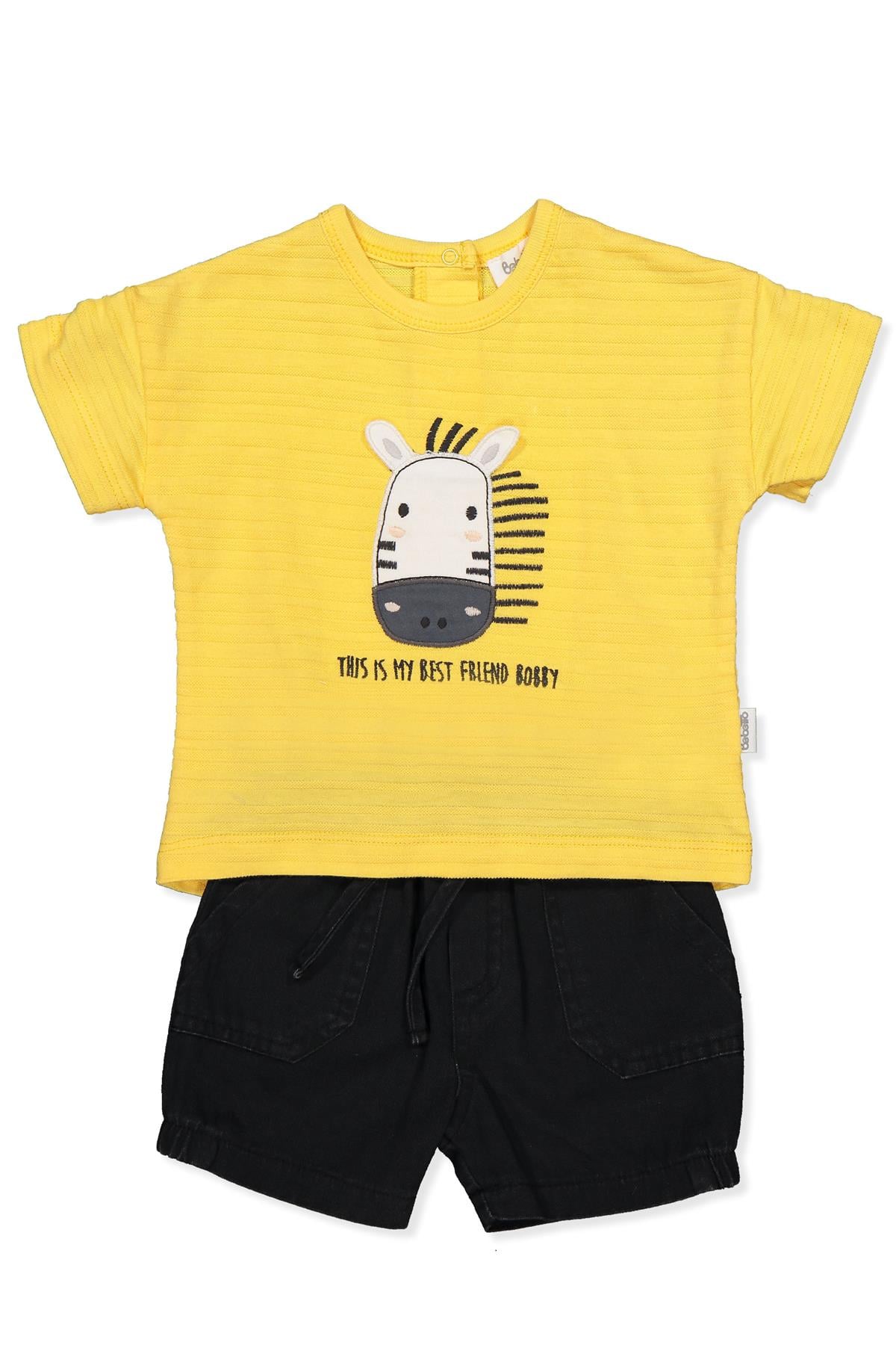TENCEL ŞORT 2Lİ TAKIM (BOBBY AND ME) SARI