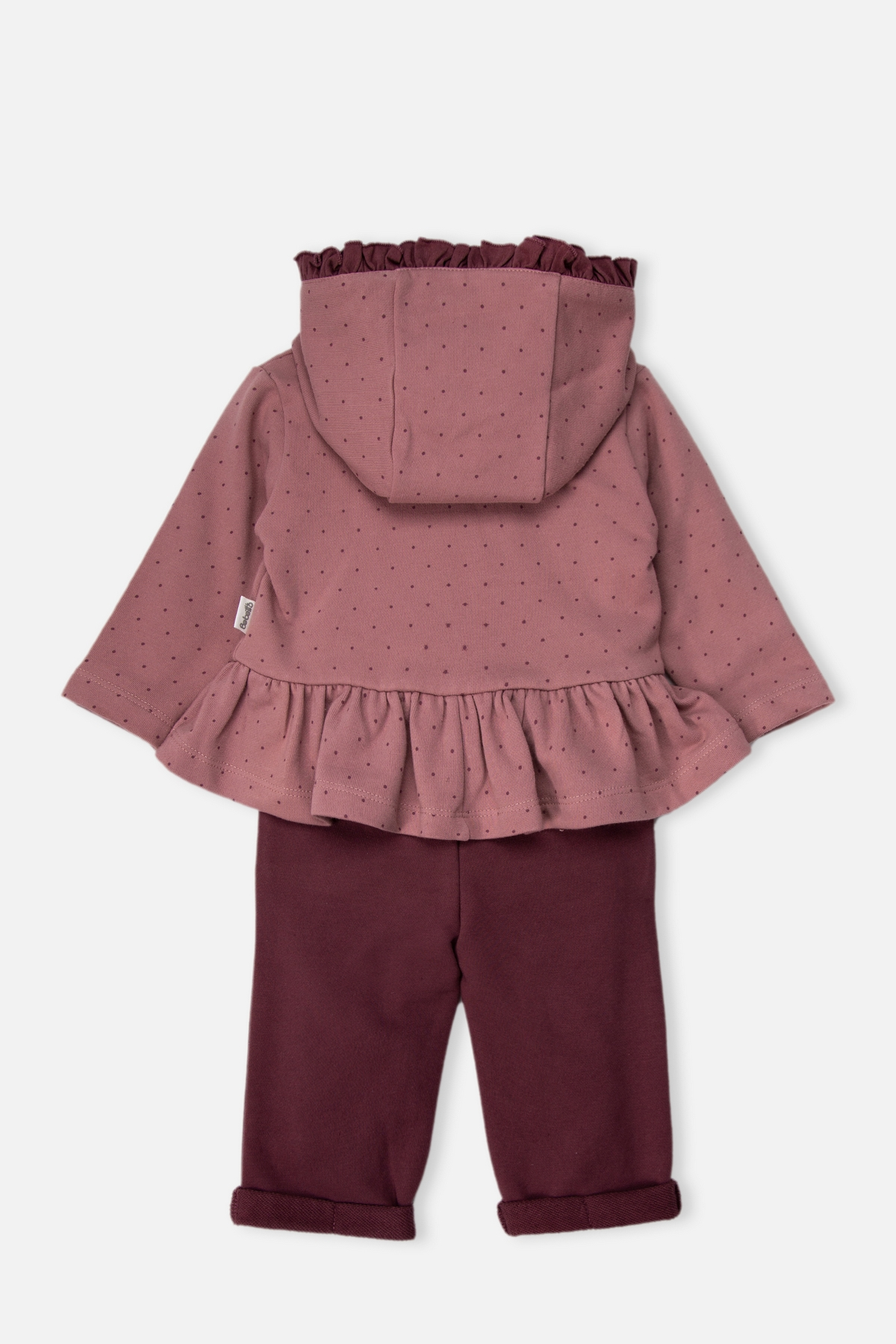 ÜÇ İP KAPŞONLU HIRKA 3LÜ TAKIM (VINTAGE GIRL) GÜL KURUSU