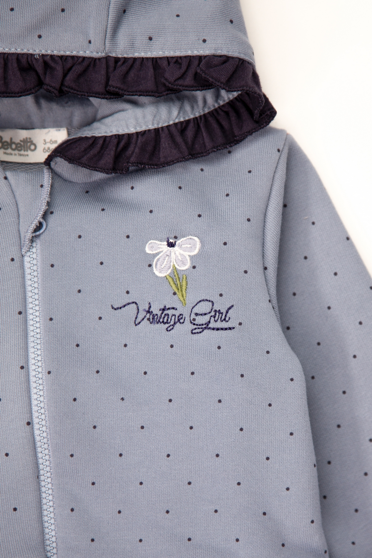 ÜÇ İP KAPŞONLU HIRKA 3LÜ TAKIM (VINTAGE GIRL) LİLA
