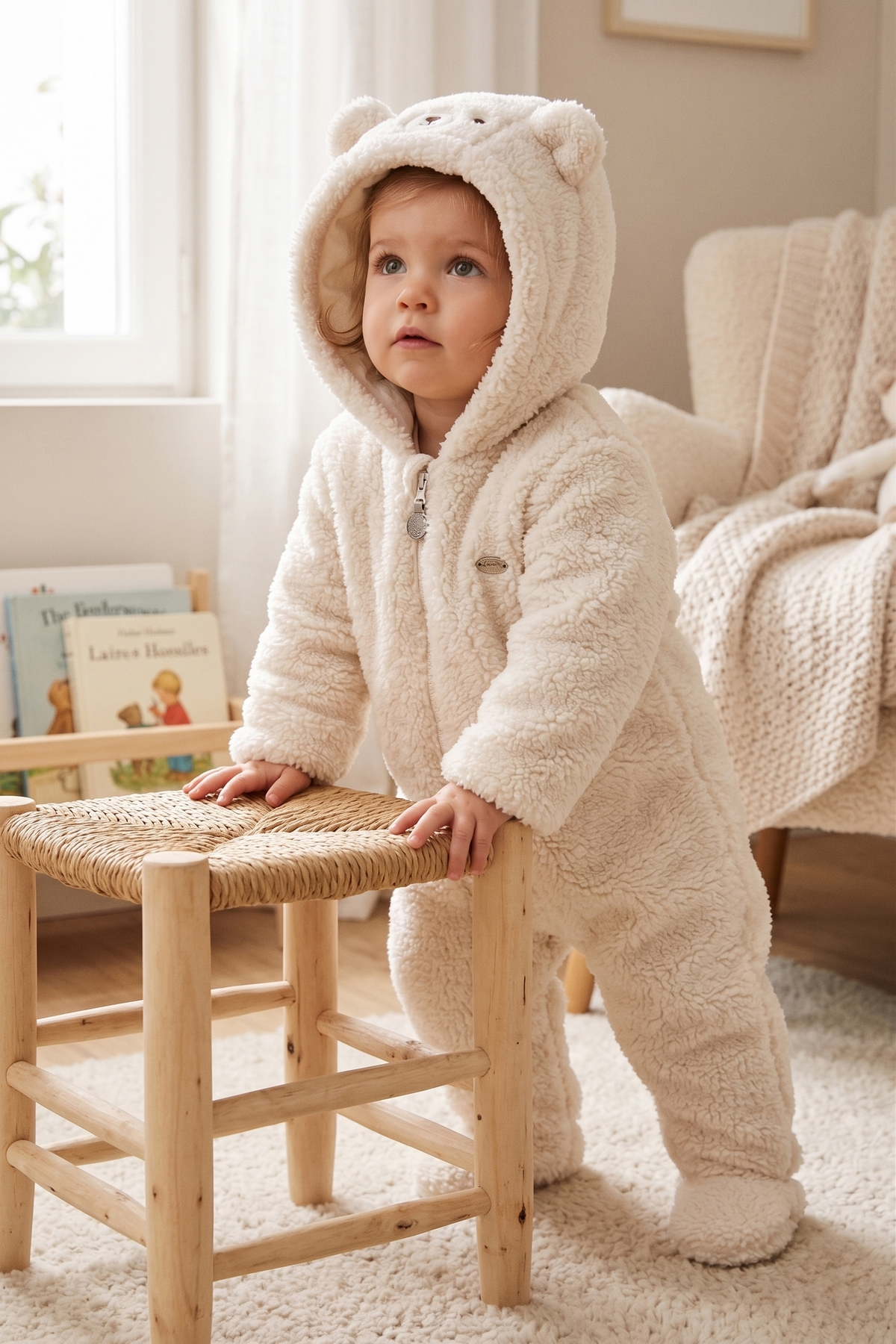 VELSOFT ELYAFLI KOZMONOT (TEDDY/26) EKRU