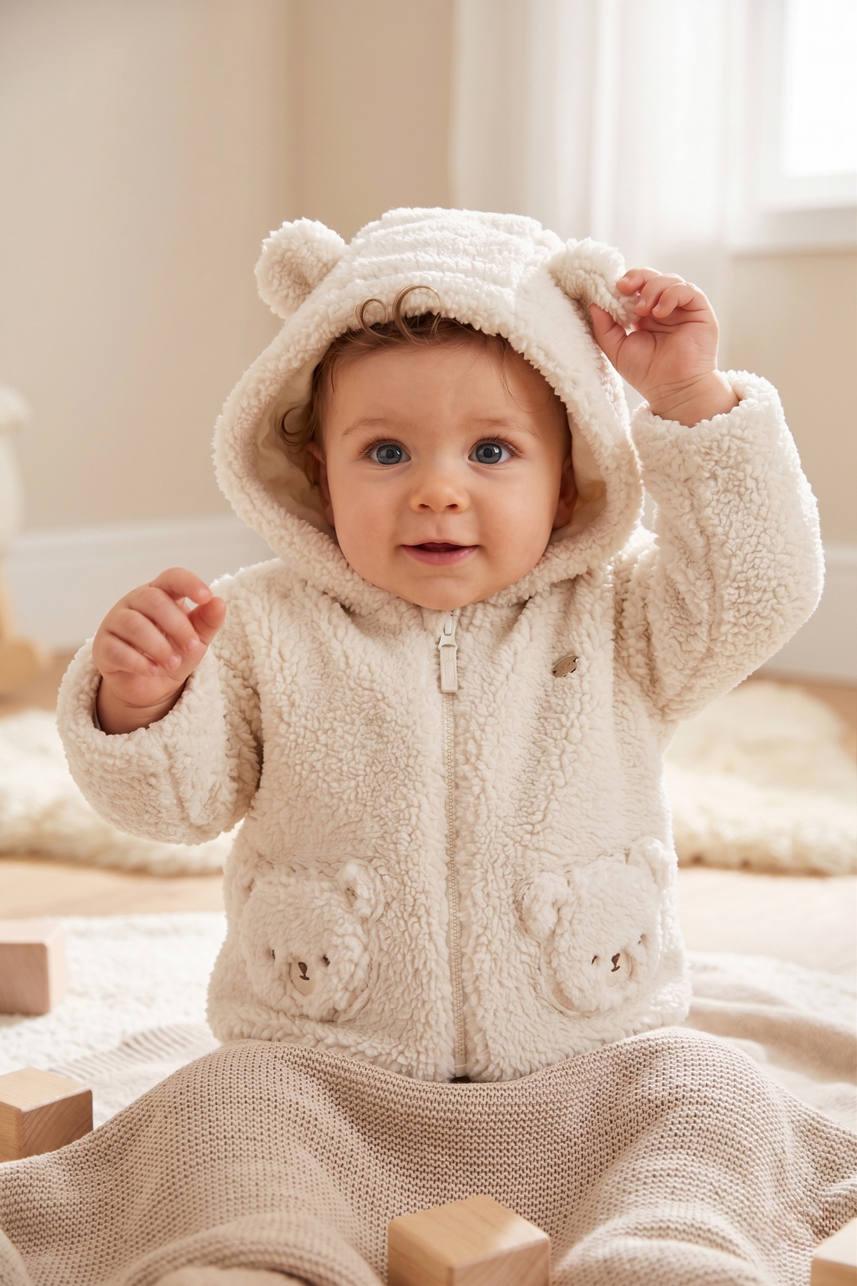 VELSOFT ELYAFLI MONT (TEDDY/26) EKRU