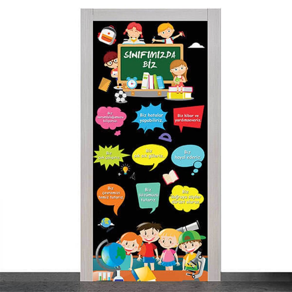( Sınıfımızda Biz ) Kapı Giydirme