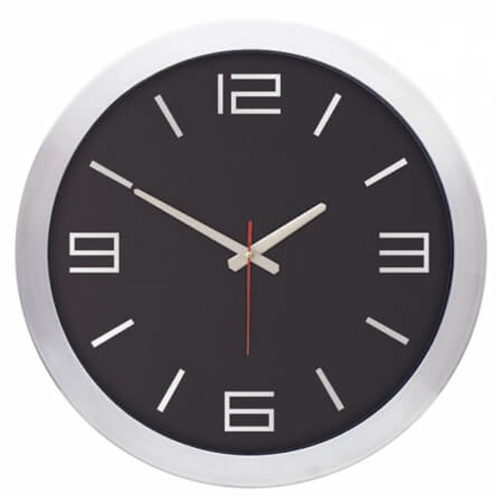 1167 S 30 cm Alüminyum Duvar Saati