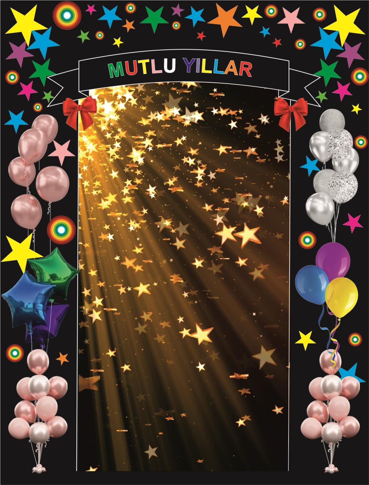 123457Mutlu Yıllar Temalı  Arka Fon Arka FonOkularenkkat