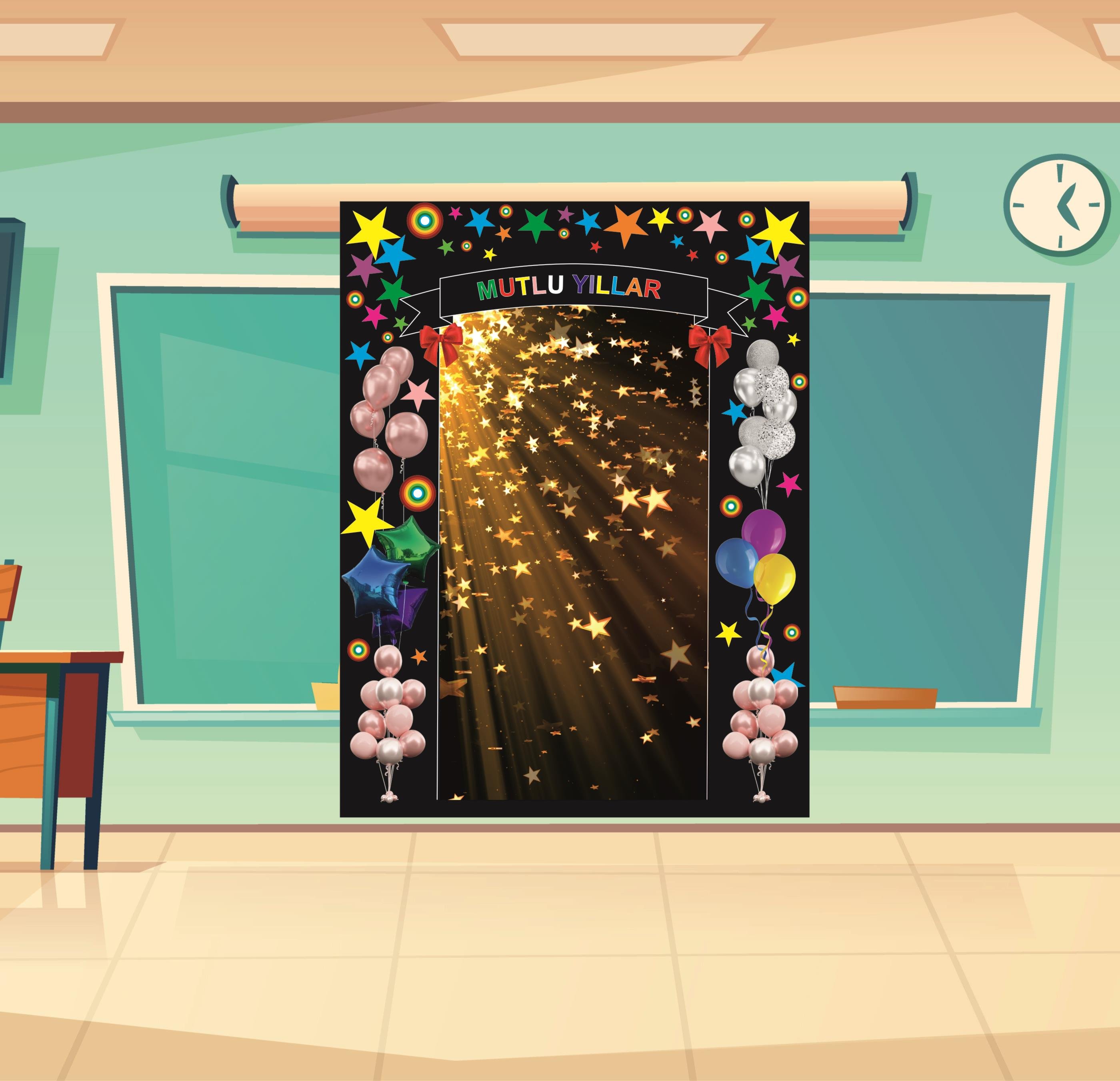123457Mutlu Yıllar Temalı  Arka Fon Arka FonOkularenkkat