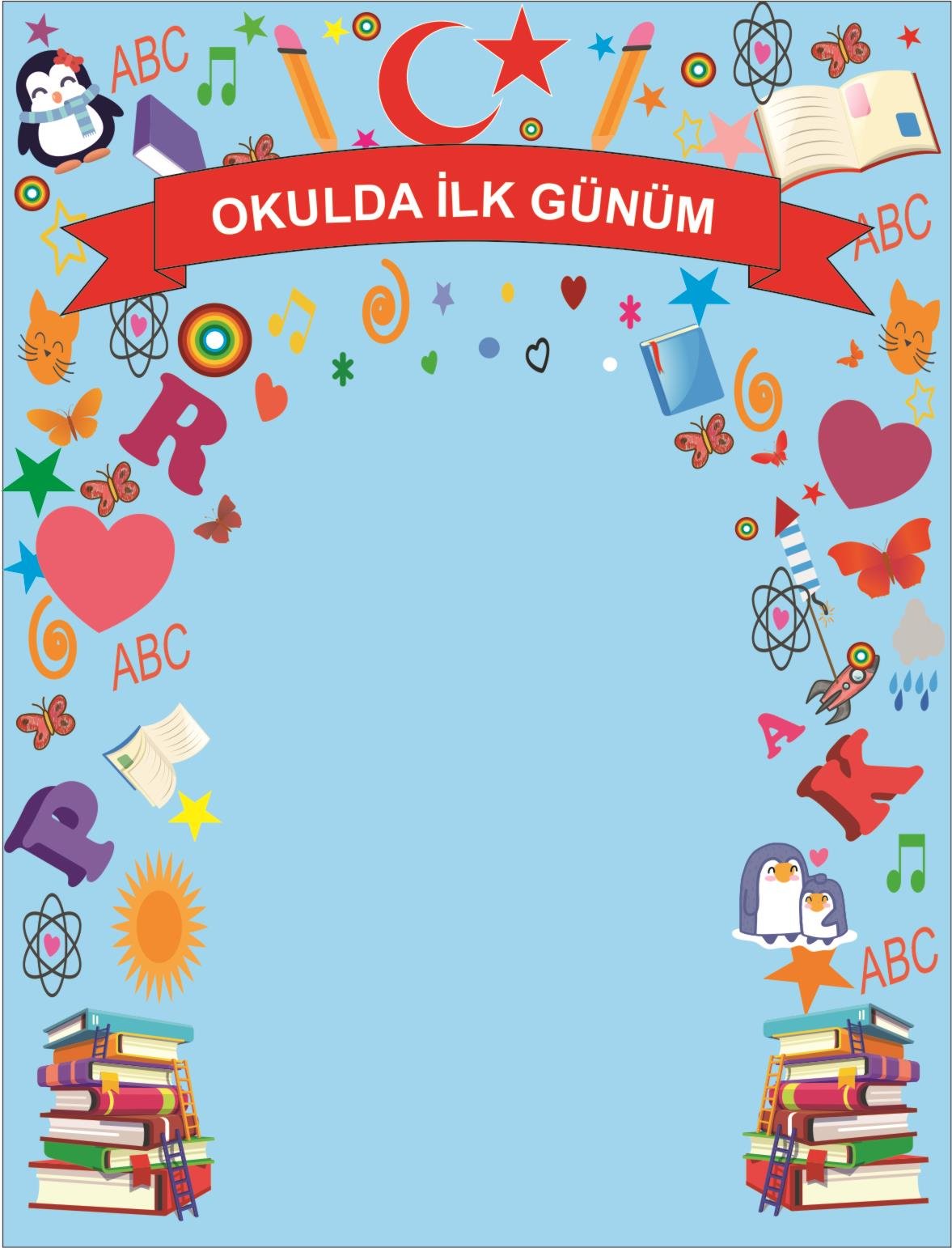 123457Okulda İlk Günüm Arka FonArka FonOkularenkkat