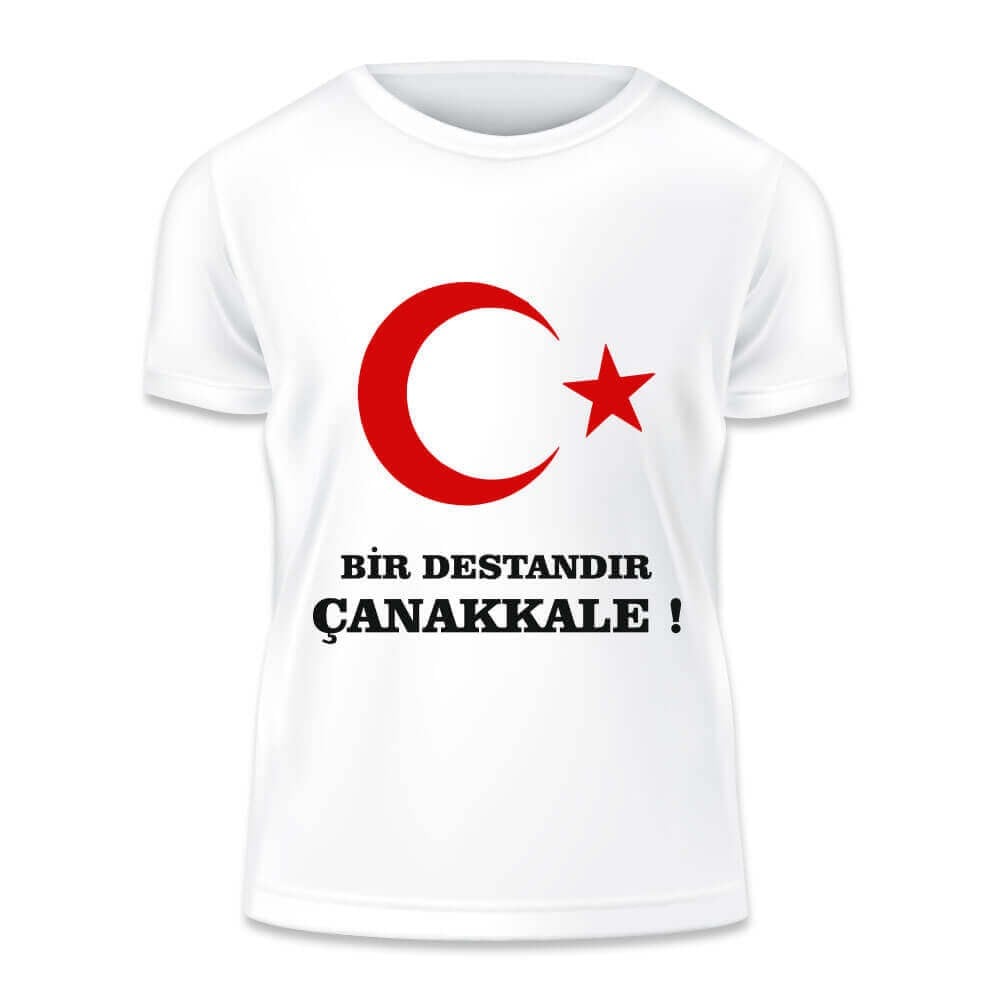 18 Mart Çanakkale Baskılı Tişörtü