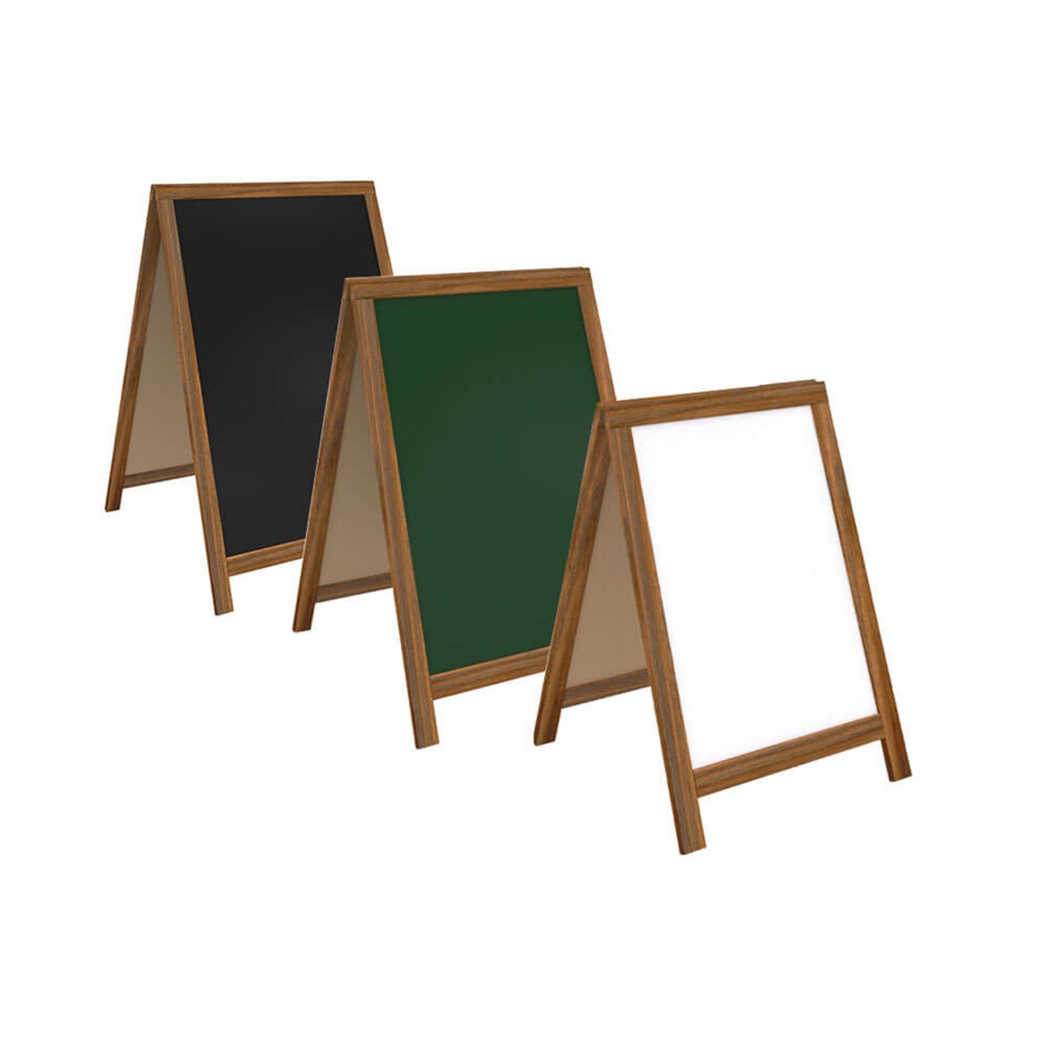 Ahşap Ayaklı Çatı Tipi Yazı Tahtası