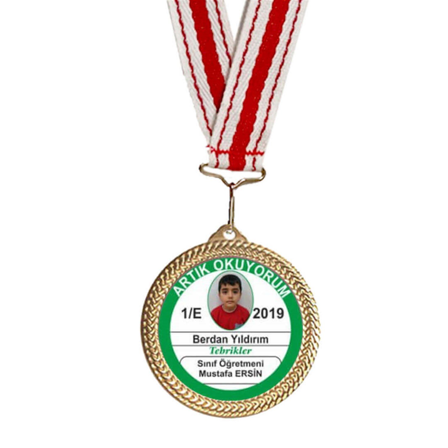 Artık Okuyorum Madalyası 11 (İsimli-Resimli)