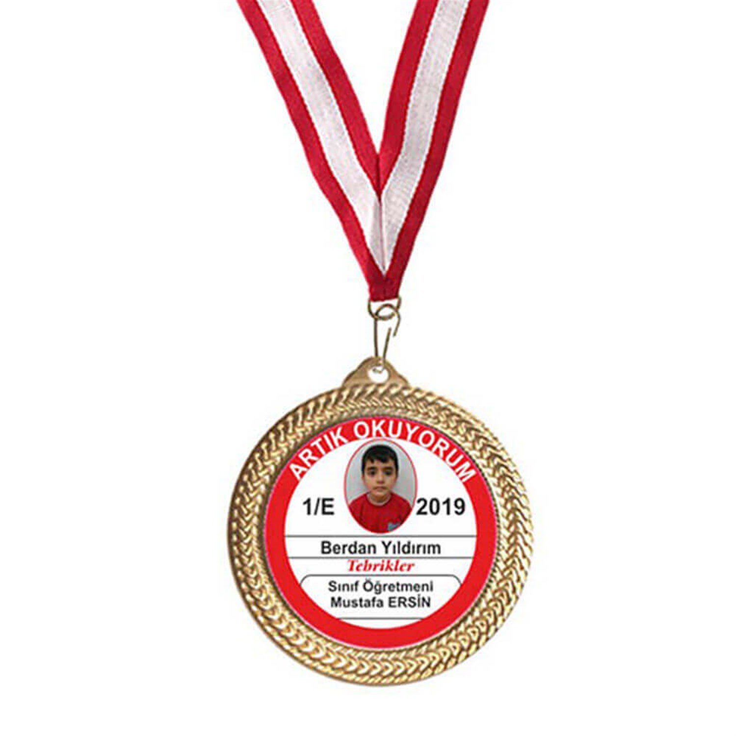 Artık Okuyorum Madalyası 9 (İsimli-Resimli)