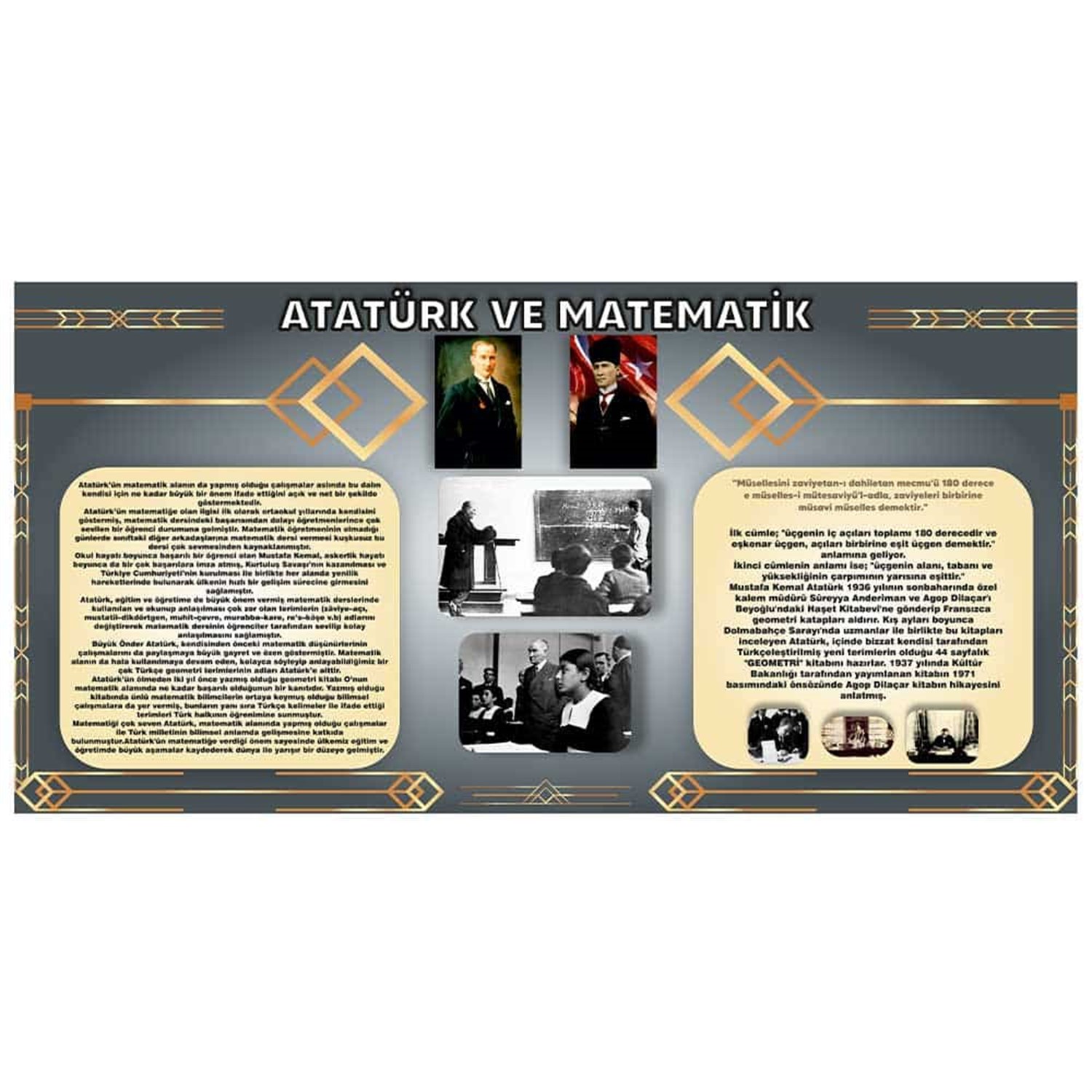 Atatürk ve Matematik Afişi
