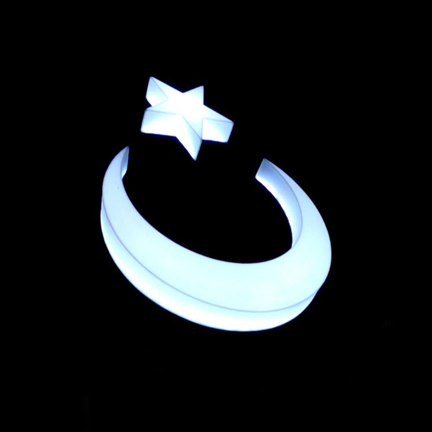 AY YILDIZLI GÖRSEL(Led Işıklı)