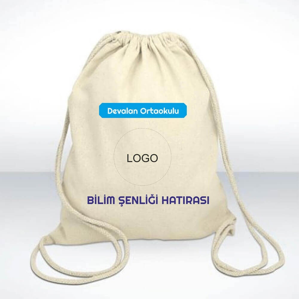 Bilim Fuarı Baskılı Bez Sırt Çantası