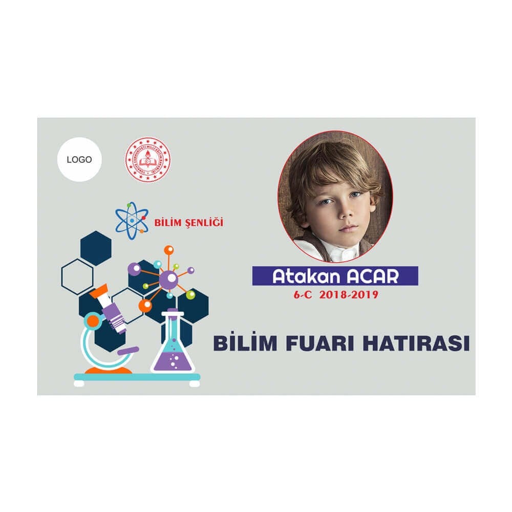 Bilim Fuarı Hatıra Magneti (Resimli - İsimli)