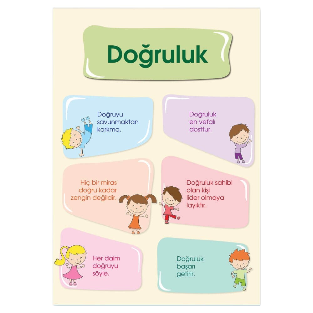 Değerler Eğitimi Afişi (Doğruluk)