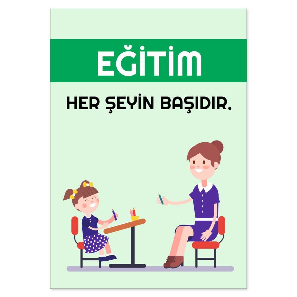 Değerler Eğitimi Afişi (Eğitim)