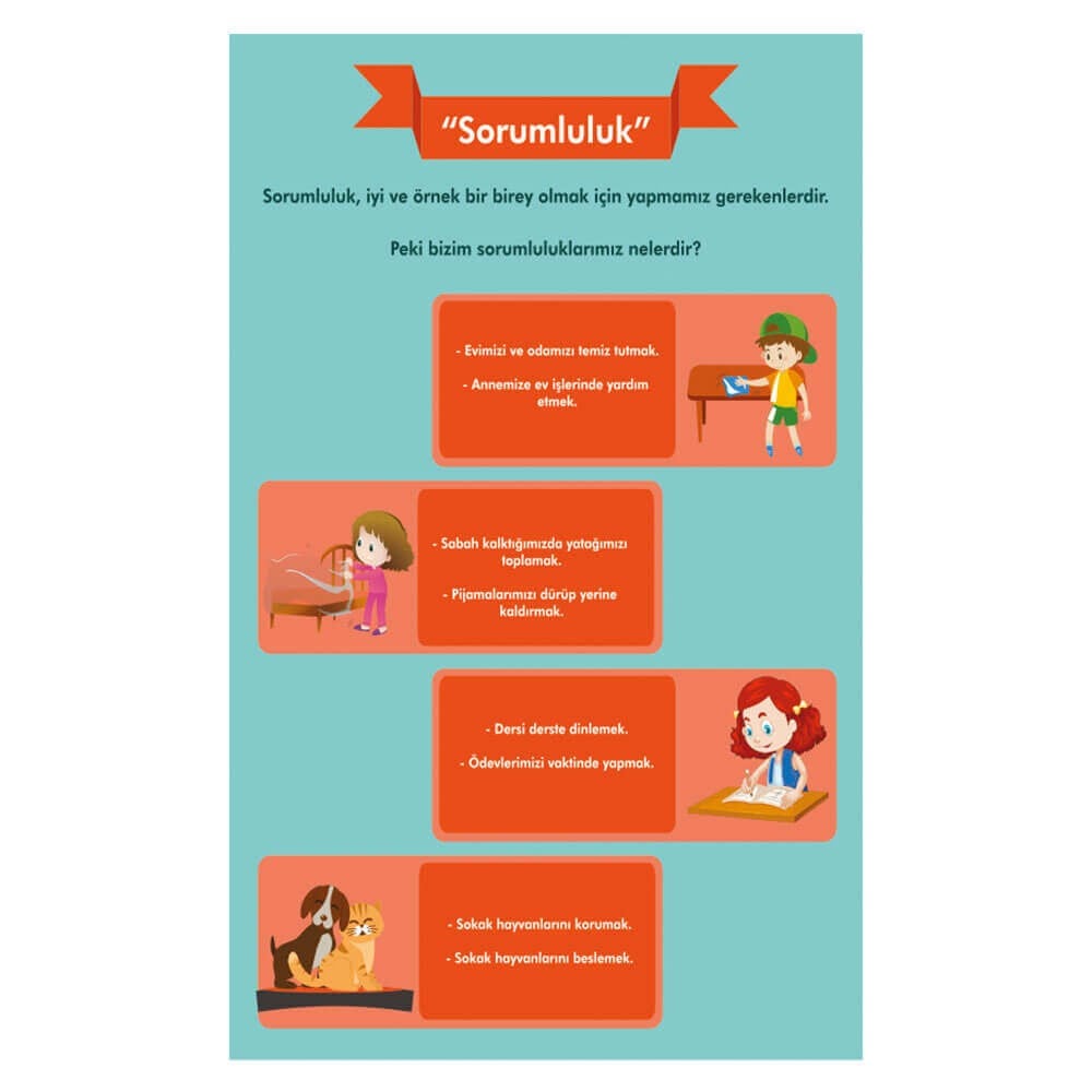 Değerler Eğitimi Afişi (Sorumluluk)