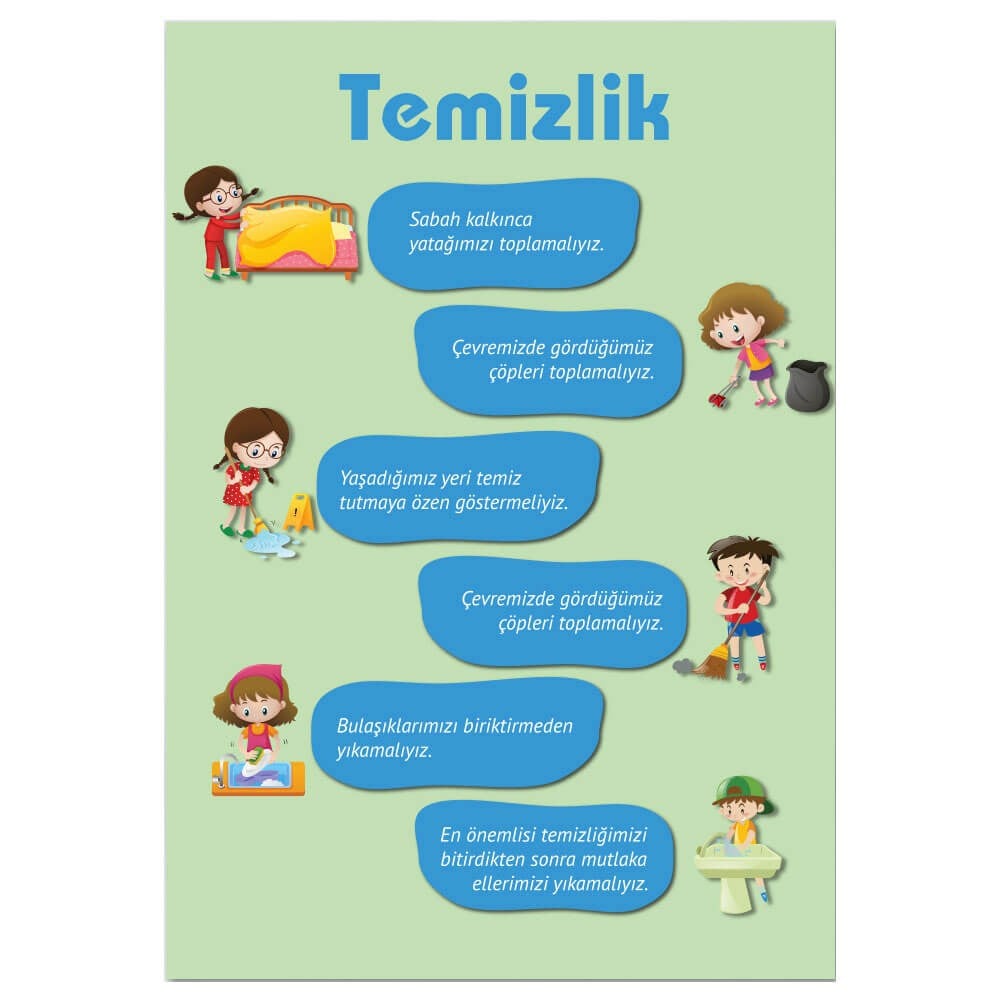 Değerler Eğitimi Afişi (Temizlik)
