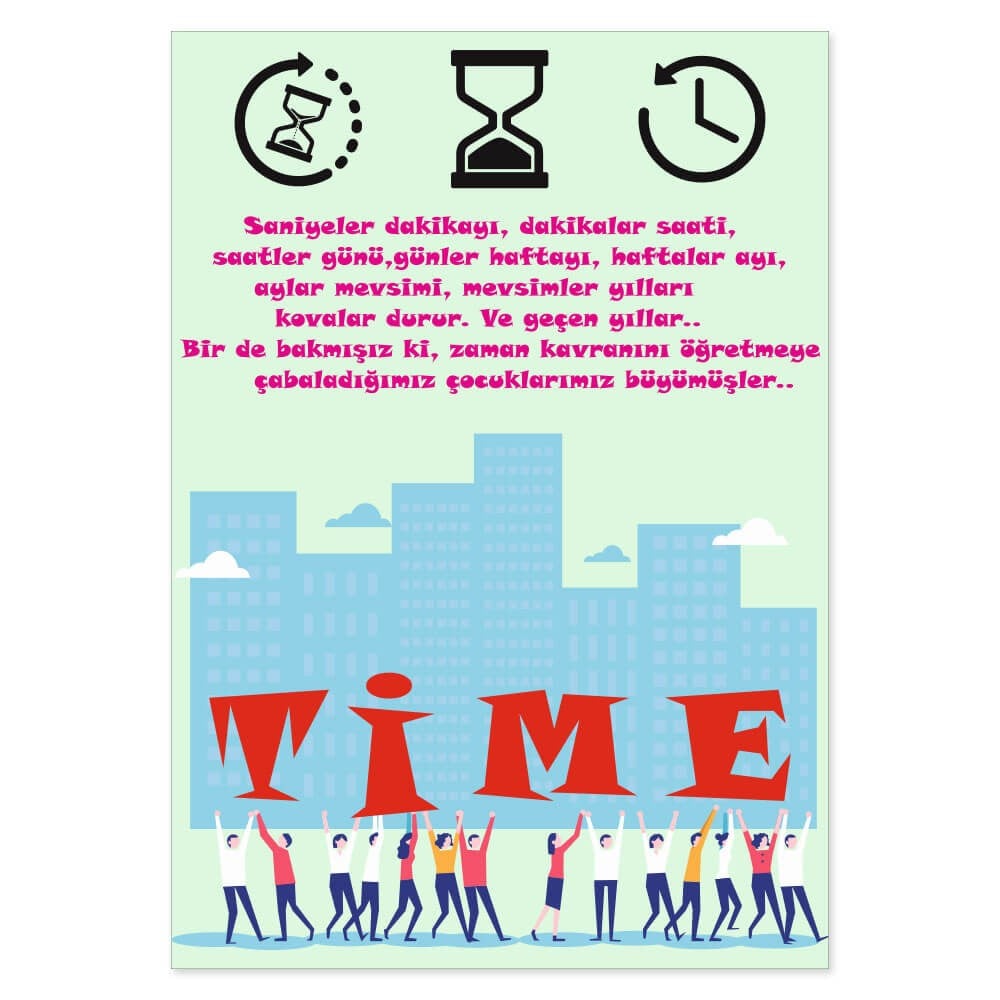 Değerler Eğitimi Afişi (Zaman)