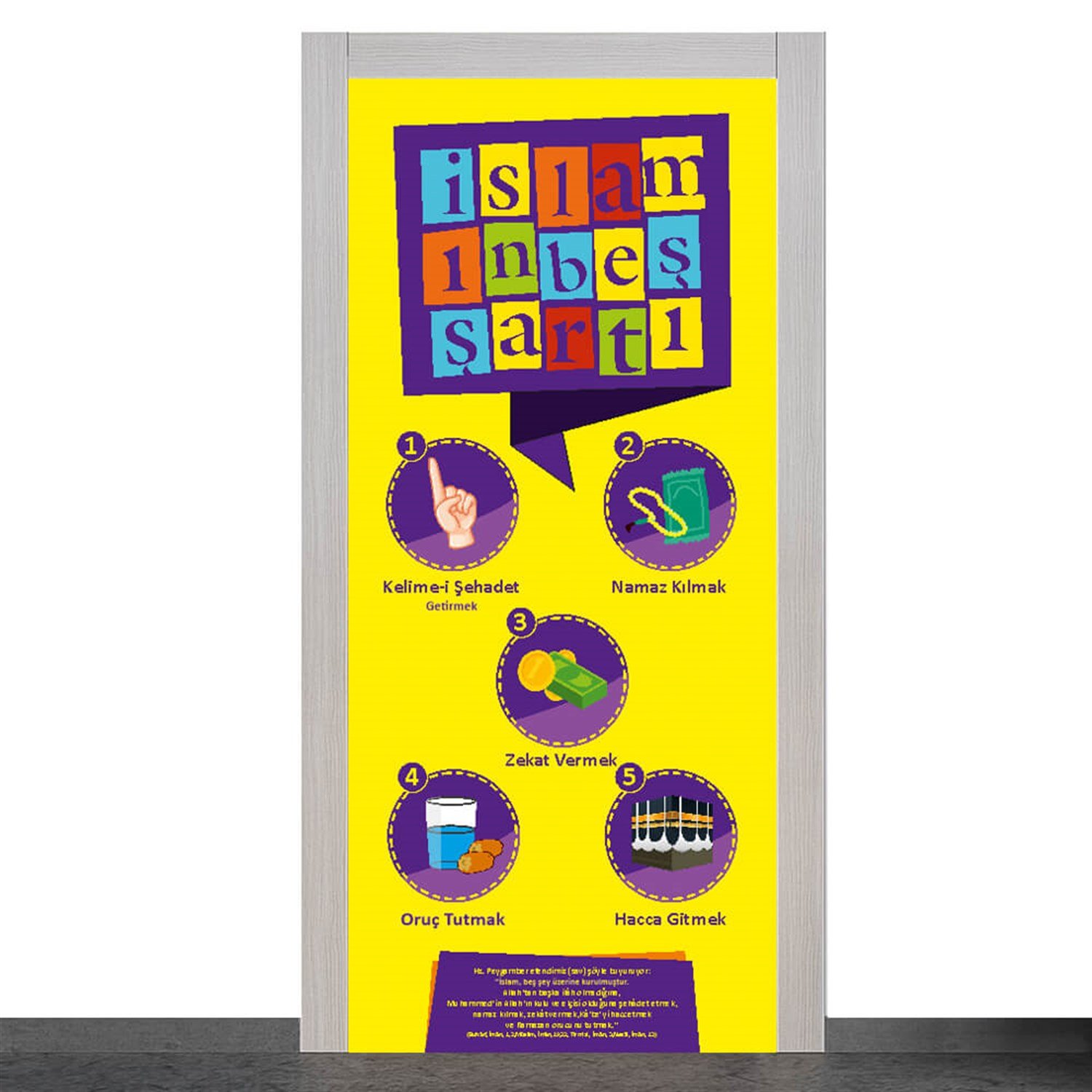 Din Kültürü Dersliği Kapı Giydirme