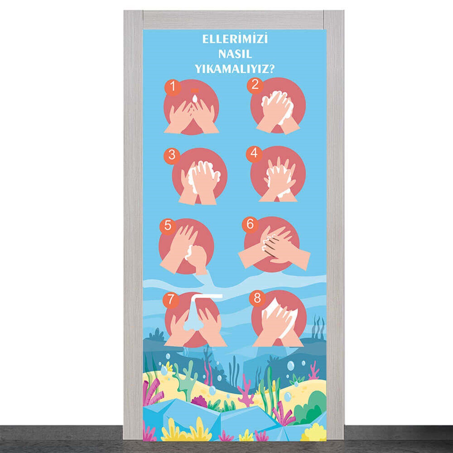 Ellerimizi Nasıl Yıkamalıyız WC Kapı Giydirme