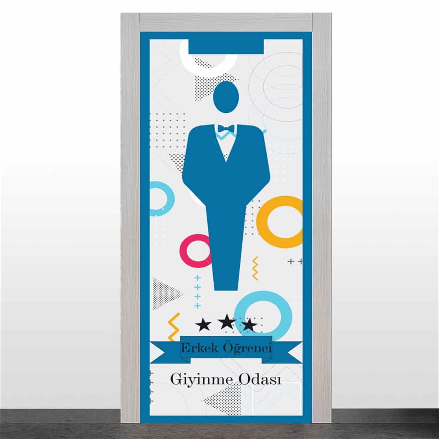 Erkek Öğrenci Giyinme Odası Kapı Giydirme