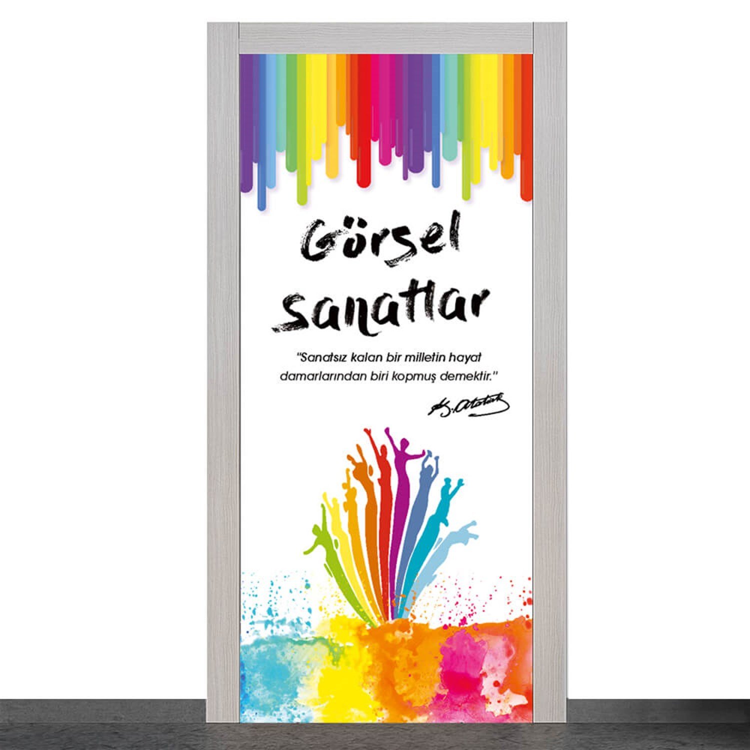 Görsel Sanatlar Sınıfı Kapı Giydirme