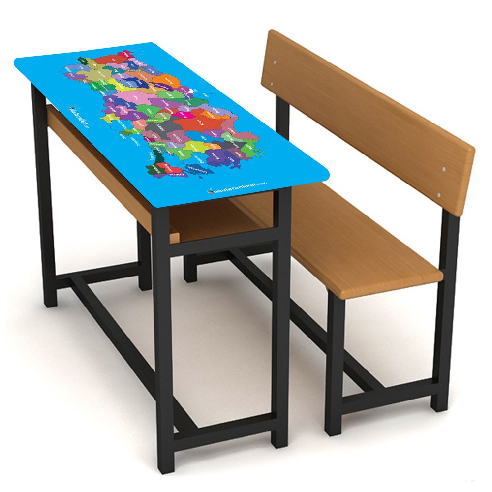 gzl52Türkiye Haritası Baskılı Gizil Öğrenme Lastikli Sıra ÖrtüsüGizil Öğrenme Baskılı Sıra ÖrtüsüOkularenkkat