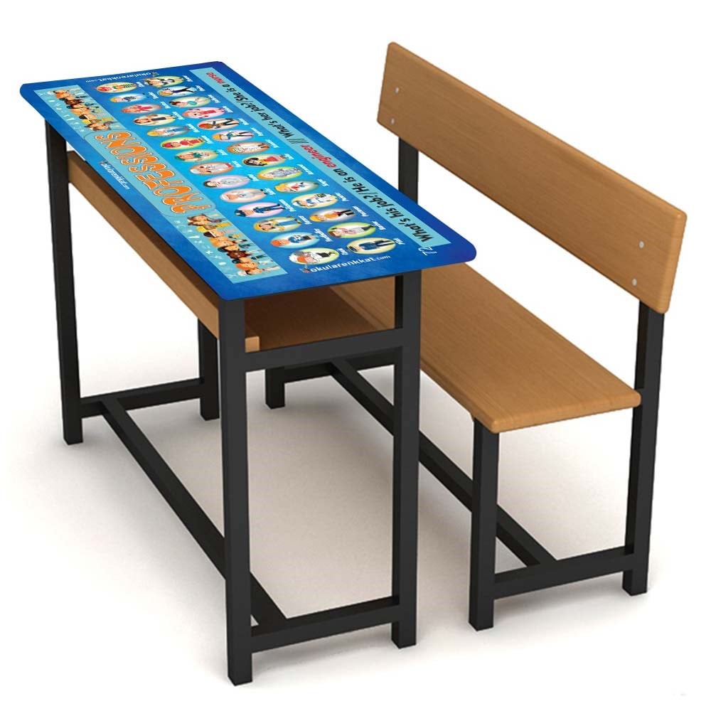 gzl61İngilizce Meslekler Gizil Öğrenme Lastikli Sıra ÖrtüsüGizil Öğrenme Baskılı Sıra ÖrtüsüOkularenkkat