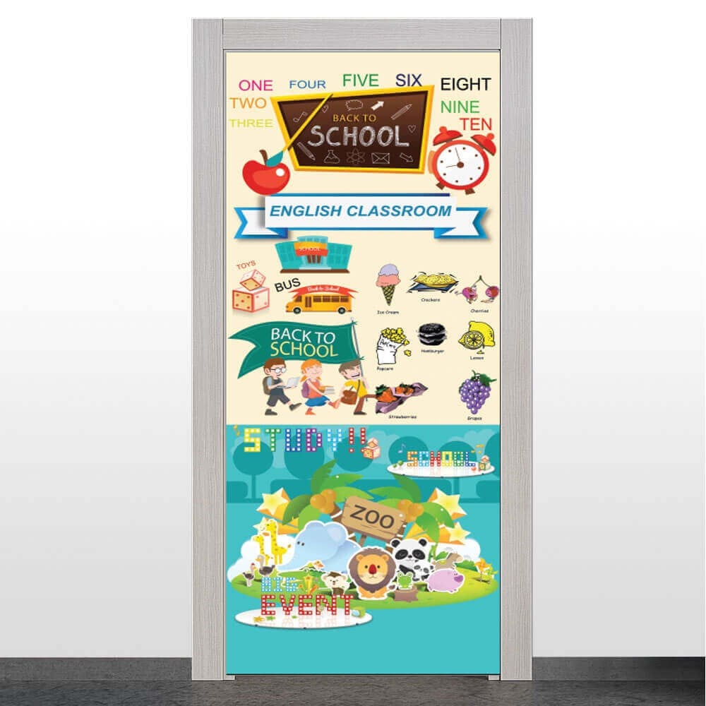 İngilizce Sınıfı Kapı Giydirme 