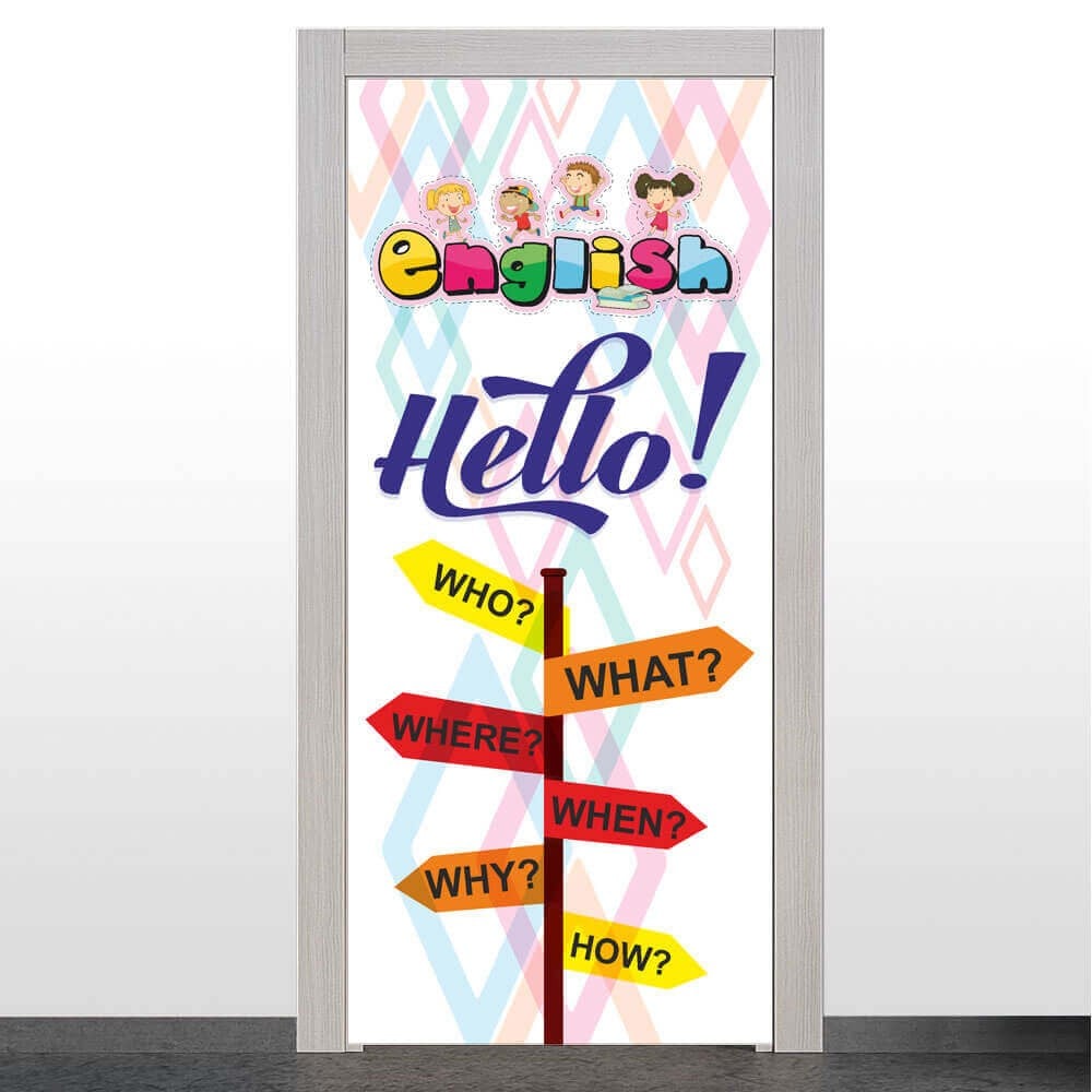 İngilizce Sınıfı Kapı Giydirme 