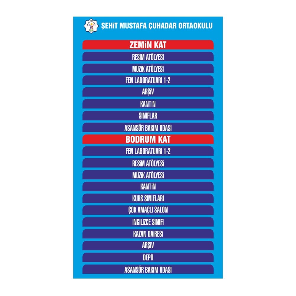 Kat Yönlendirme Tabelası