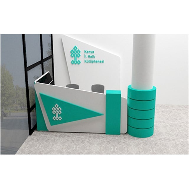 Kütüphane Girişi Banko Tasarımı